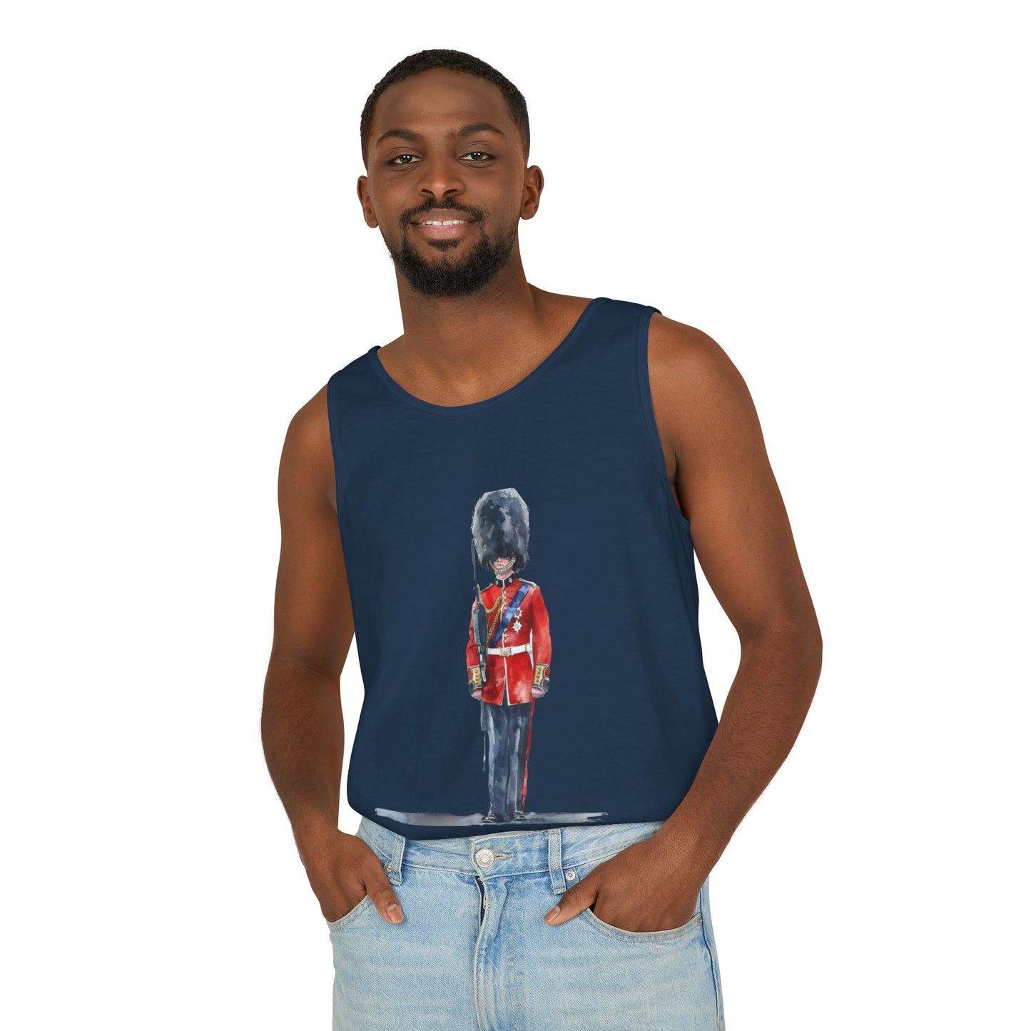 Unisex Garment-Dyed Tank Top - Red Jacket - Bodmin Keep