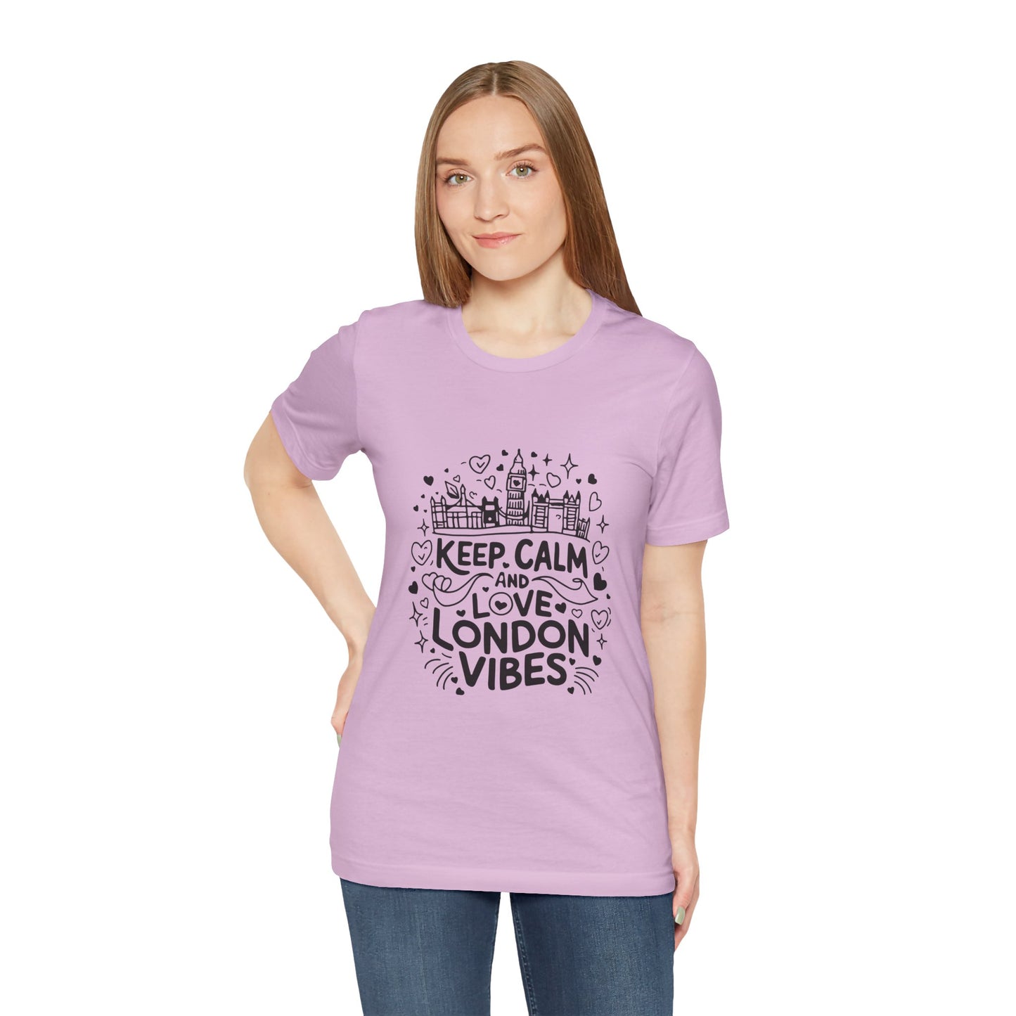 Unisex Jersey Short Sleeve Tee - Keep Calm and love London Vibes