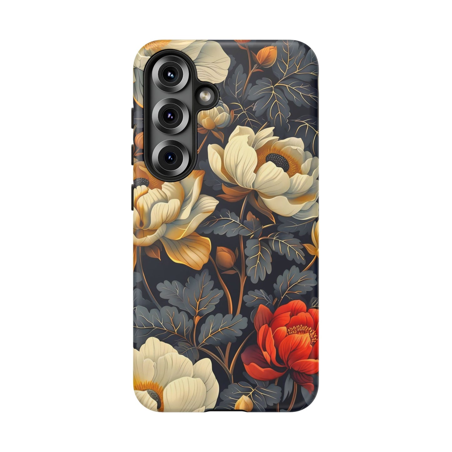 Floral Phone Case - Tough Cases, Stylish Mobile Cover, Flower Design, Holiday Gift, Trendy Accessory, Eco-Friendly Case