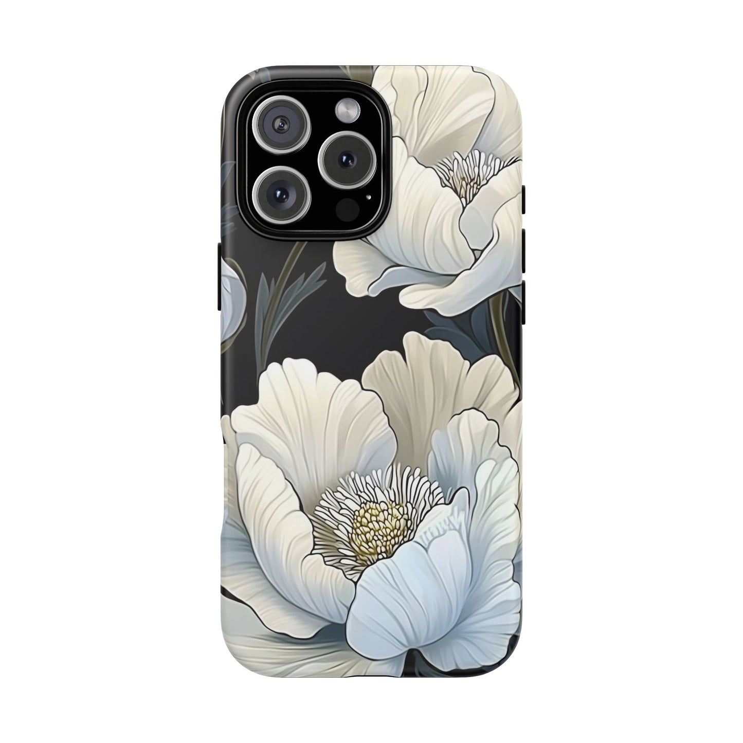 Floral Phone Case, Tough Cases for Women, Stylish Phone Cover, Floral Design Phone Protector, Nature Inspired Tech Accessories
