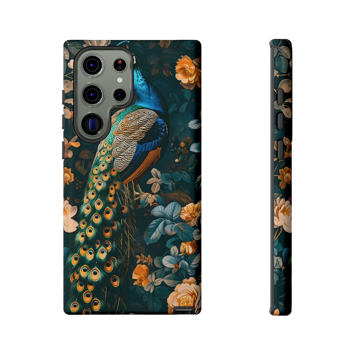 Peacock Phone Case - Elegant Floral Design, Tough Case for Protection, Unique Gift for Nature Lovers, Stylish Accessory, Eco-Friendly