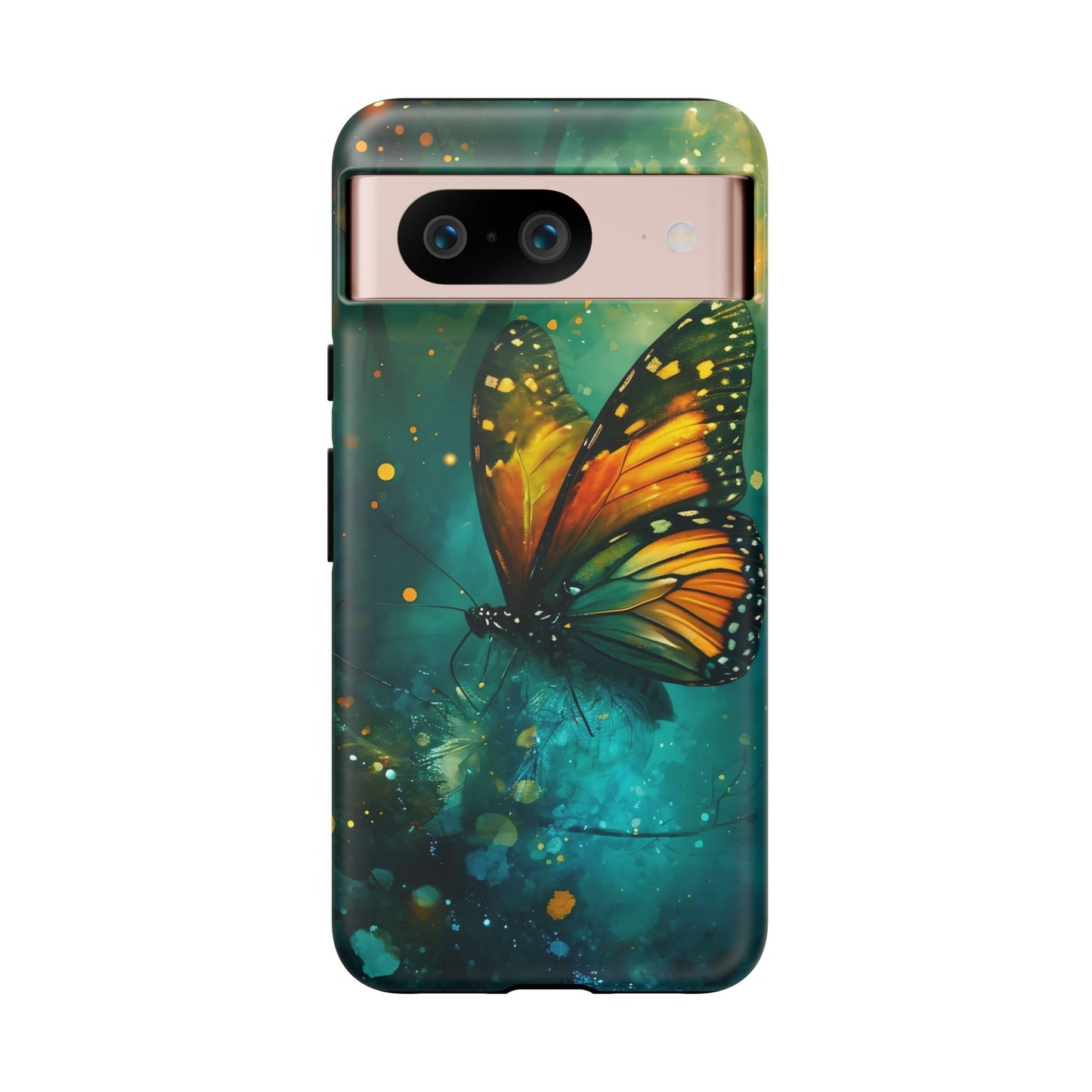 Colorful Butterfly Phone Case, Tough Cases for iPhone and Samsung, Cute Tech Accessories, Nature Lovers Gift, Vibrant Floral Design