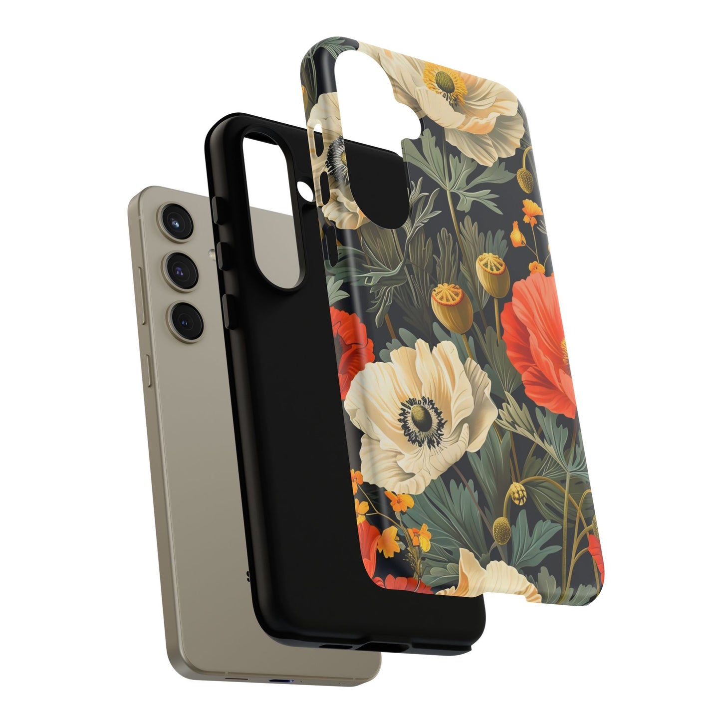 Floral Phone Case - Tough Cases with Vibrant Garden Design, Phone Accessory, Gift for Her, Spring Style, Nature Lover