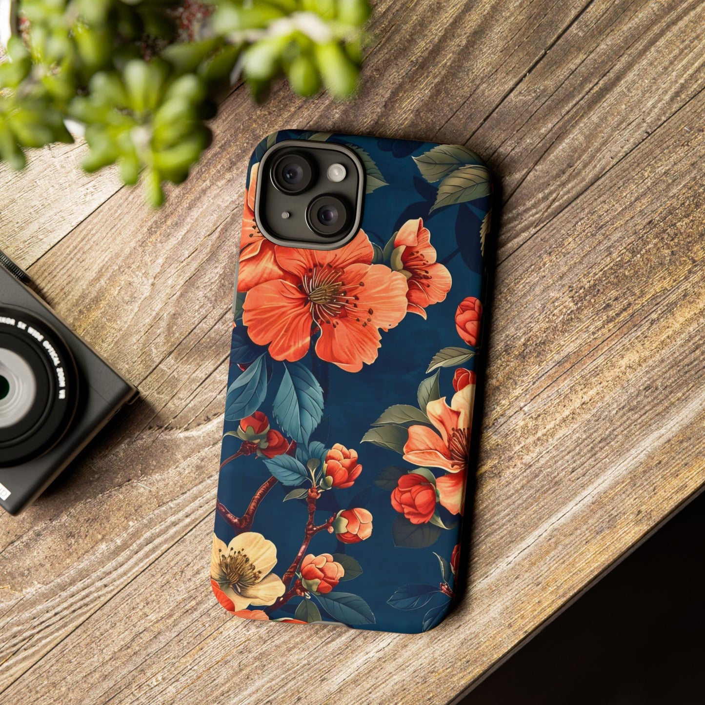 Floral iPhone Case, Tough Cases, Flower Phone Protector, Floral Design, Spring Gift, Phone Cover