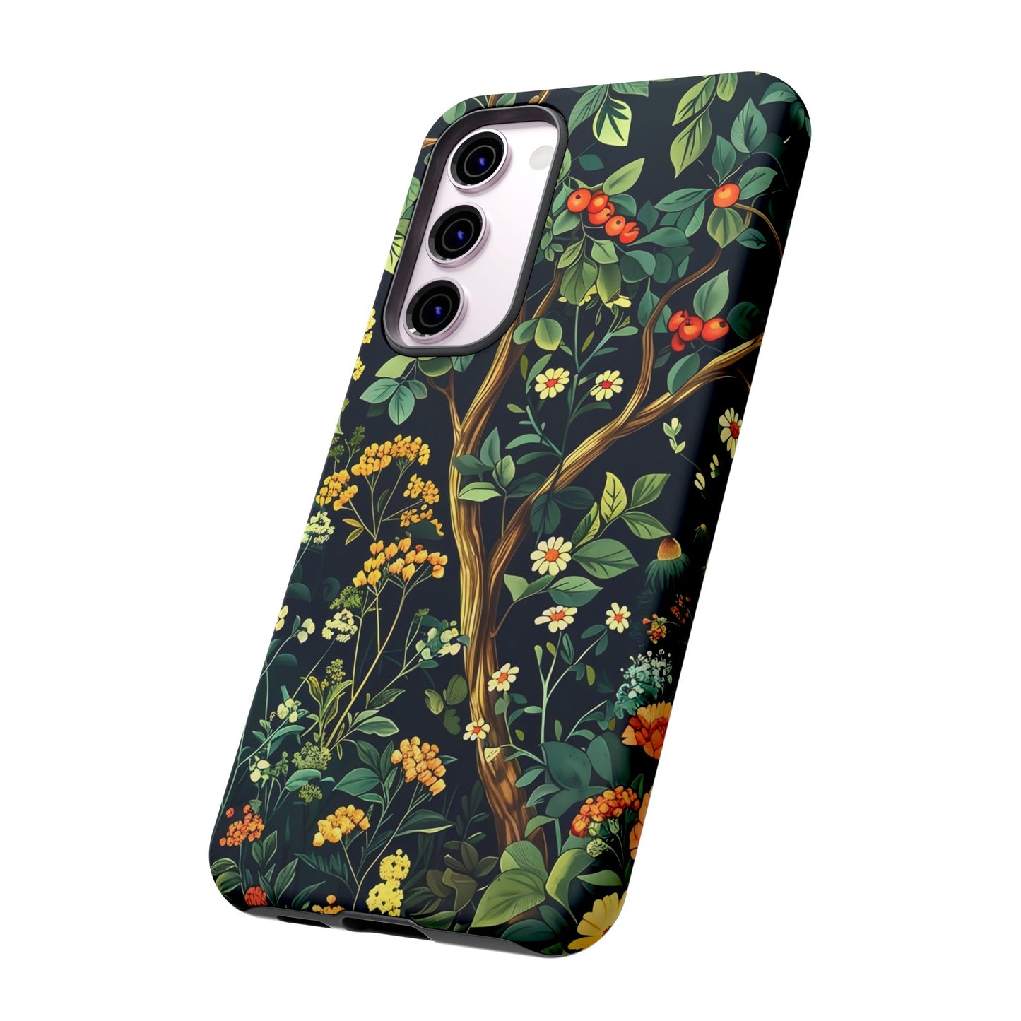 Floral iPhone Case, Nature Inspired Tough Case, Botanical Phone Cover, Eco-Friendly Gift, Unique Floral Design
