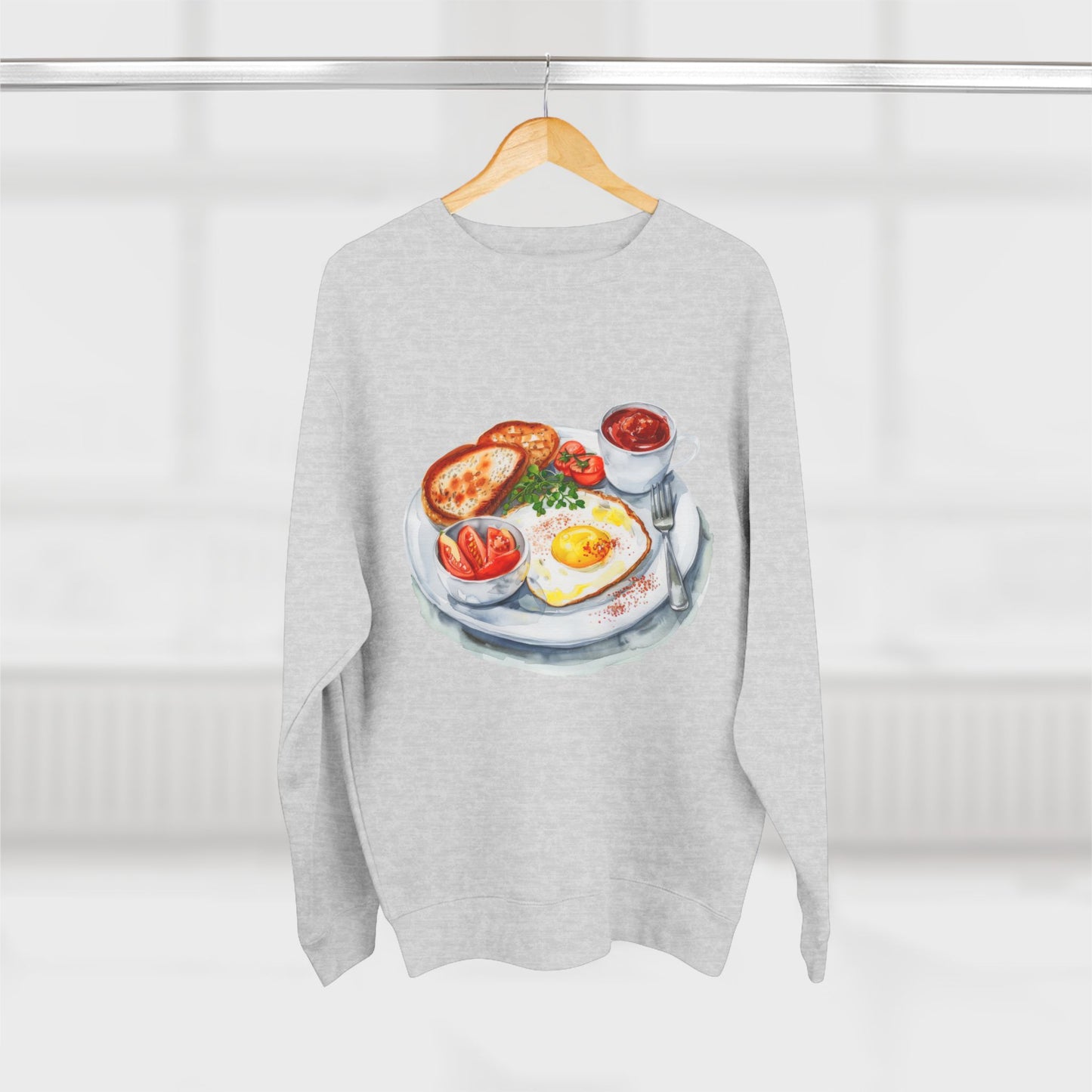 Unisex Crewneck Sweatshirt - British Royal Breakfast Elegant and Opulent Morning Feast