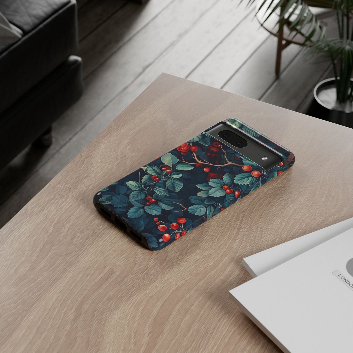 Berry Blossom Phone Case - Nature Lover's Gift, Floral Design, Cute Accessory for Spring, Unique Tech Cover, Perfect for Holidays