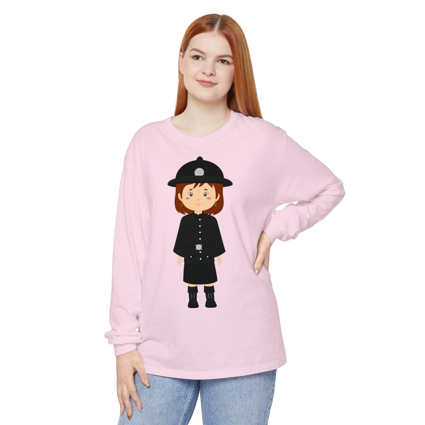 Unisex Garment-dyed Long Sleeve T-Shirt - A Legacy in Red - Cornwall’s Army Museum
