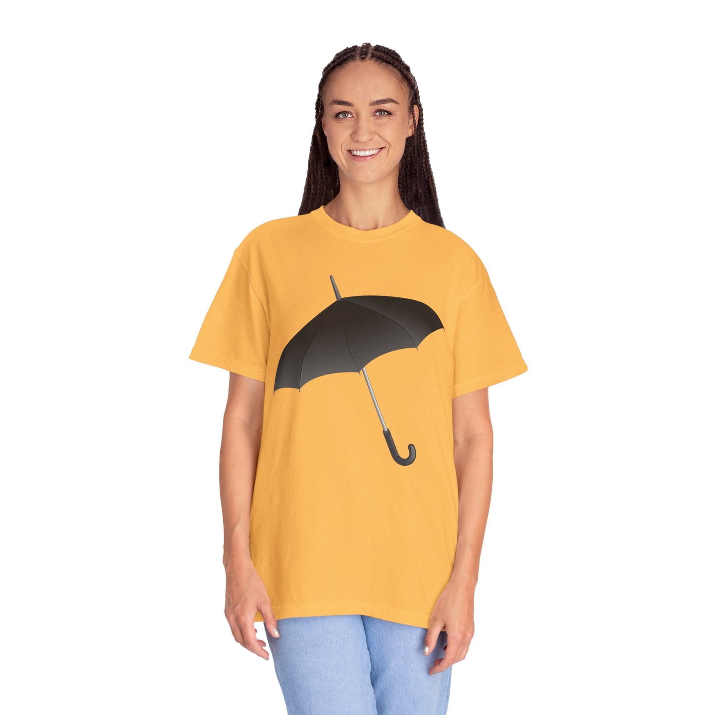 Unisex Garment-Dyed T-shirt - Regal Royal Umbrella - Elegant and Majestic Design