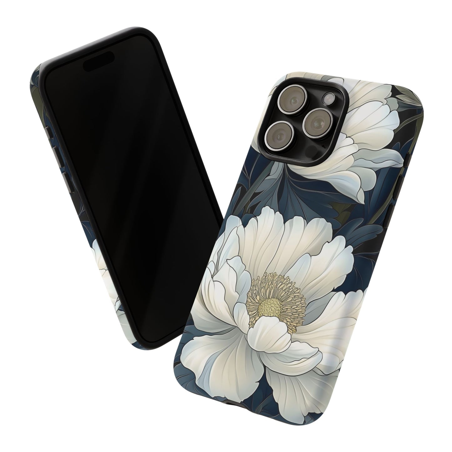Elegant Floral Phone Case, Floral iPhone Cover, Flower Art Phone Case, Eco-Friendly Mobile Protection, Tough & Stylish Phone Case