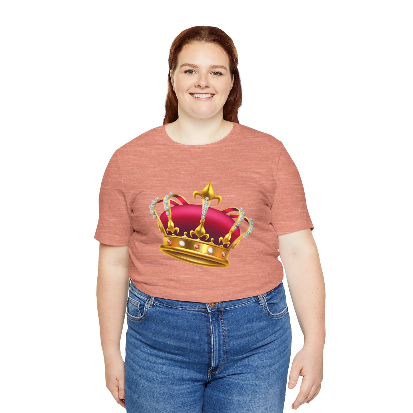 Unisex Jersey Short Sleeve Tee - British Royal Crown Design - Iconic Symbol of Monarchy