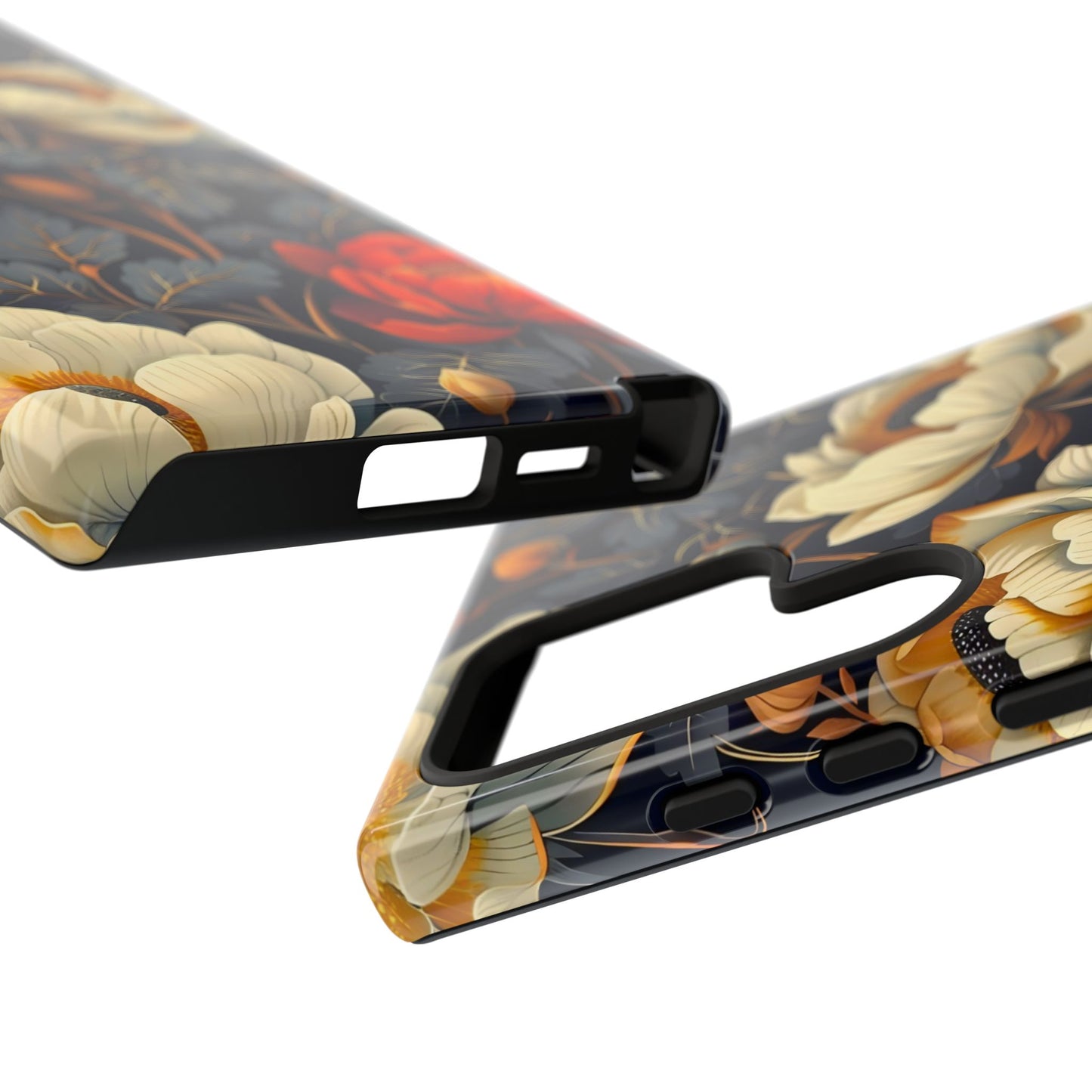 Floral Phone Case - Tough Cases, Stylish Mobile Cover, Flower Design, Holiday Gift, Trendy Accessory, Eco-Friendly Case