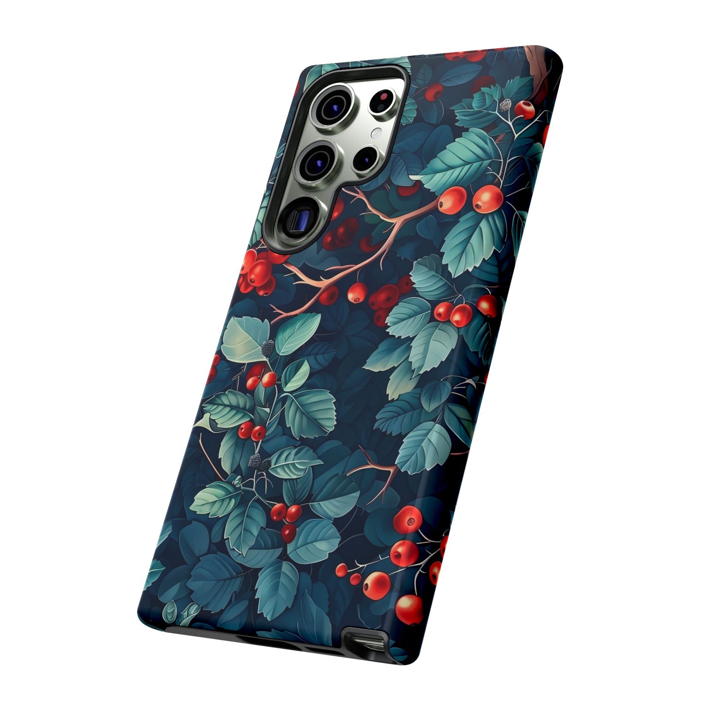 Berry Blossom Phone Case - Nature Lover's Gift, Floral Design, Cute Accessory for Spring, Unique Tech Cover, Perfect for Holidays