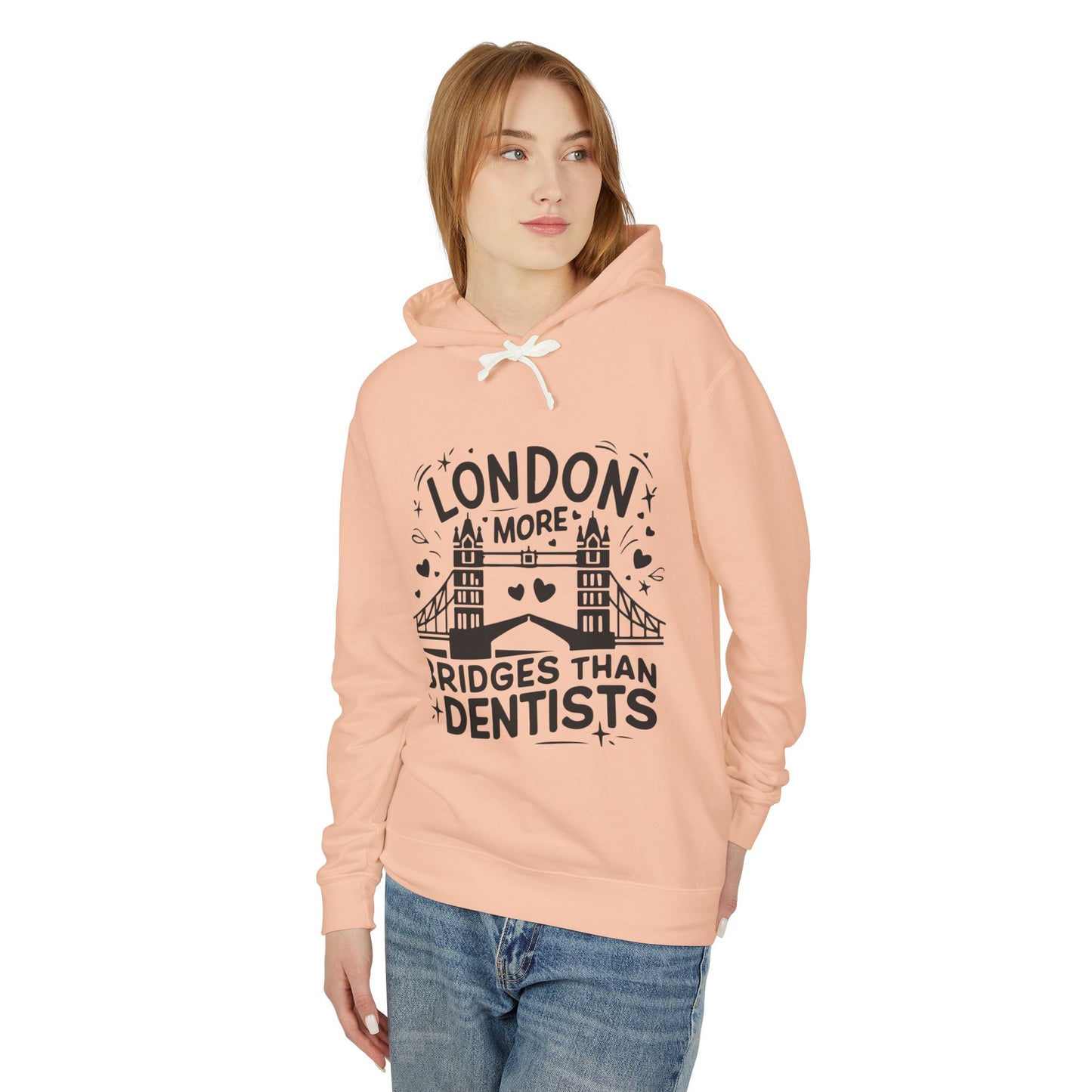 Unisex Lightweight Hooded Sweatshirt - London is having more bridges