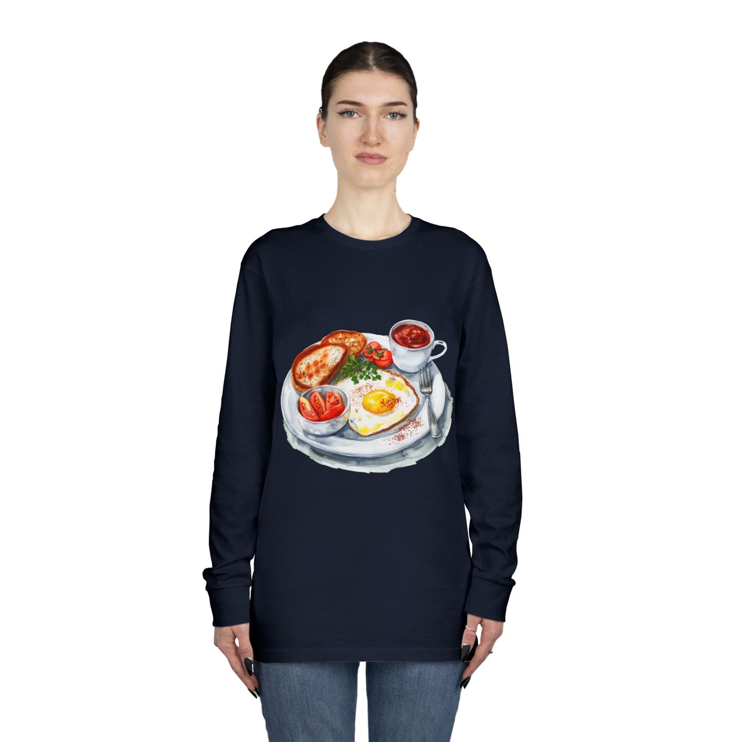 Long Sleeve Crewneck Tee - British Royal Cuisine
