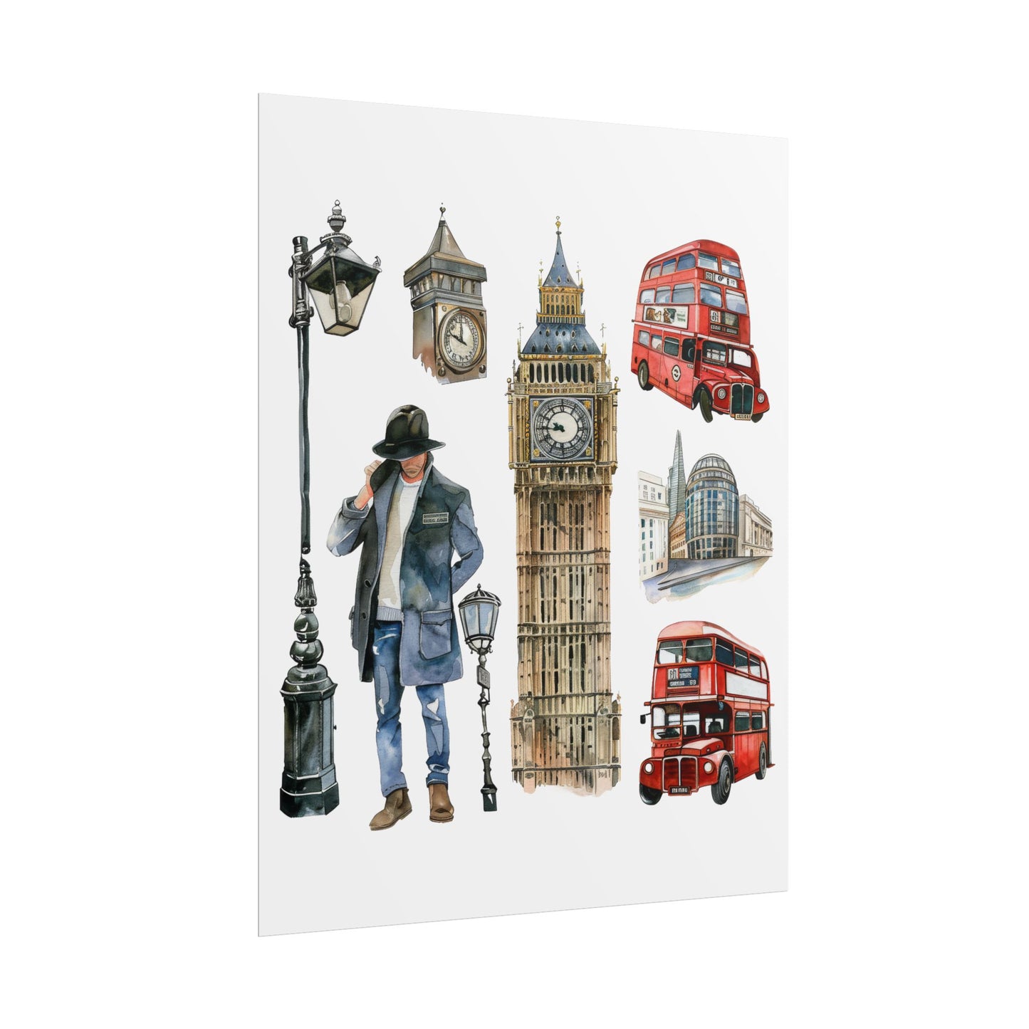 London themed Rolled Posters