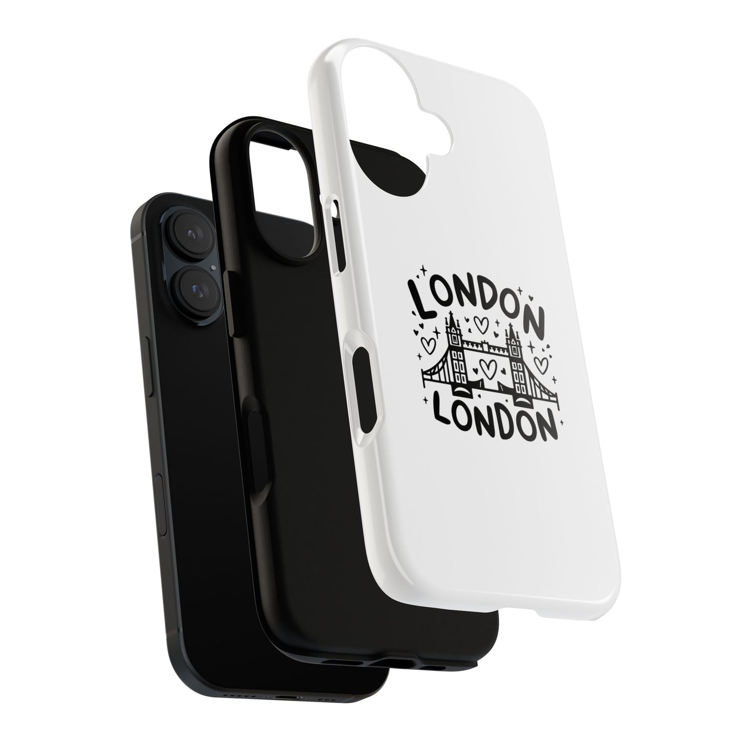 London-Themed Tough Phone Case - Chic & Stylish Protection