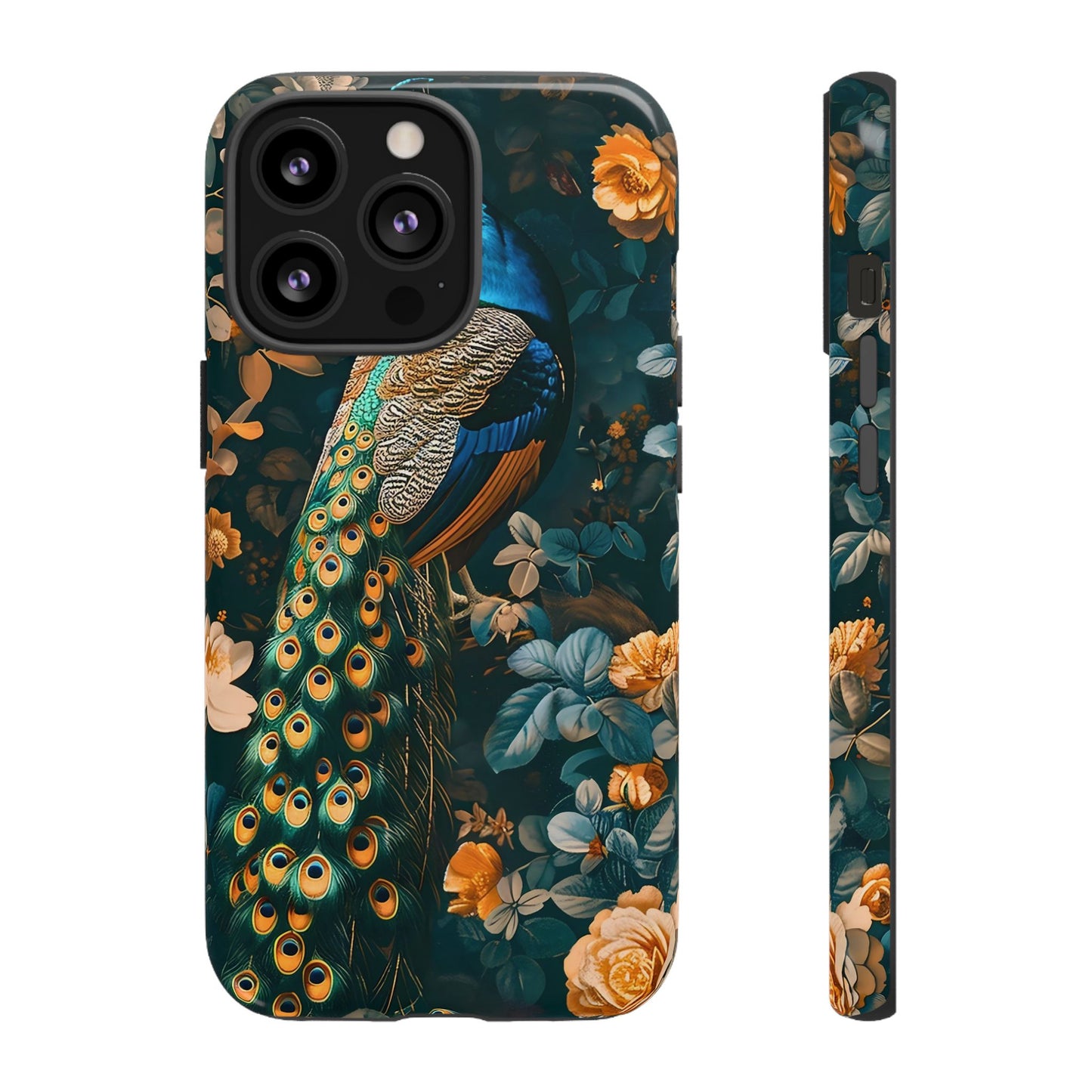 Peacock Phone Case - Elegant Floral Design, Tough Case for Protection, Unique Gift for Nature Lovers, Stylish Accessory, Eco-Friendly