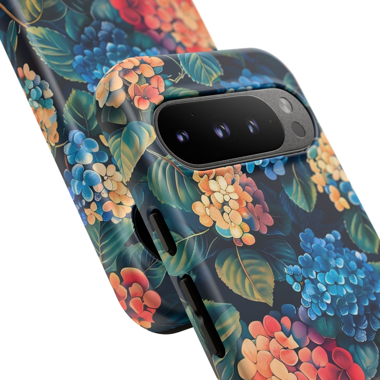 Floral Tough Phone Case, Durable Smartphone Cover, Flower Design, Gift for Her, Stylish Protection