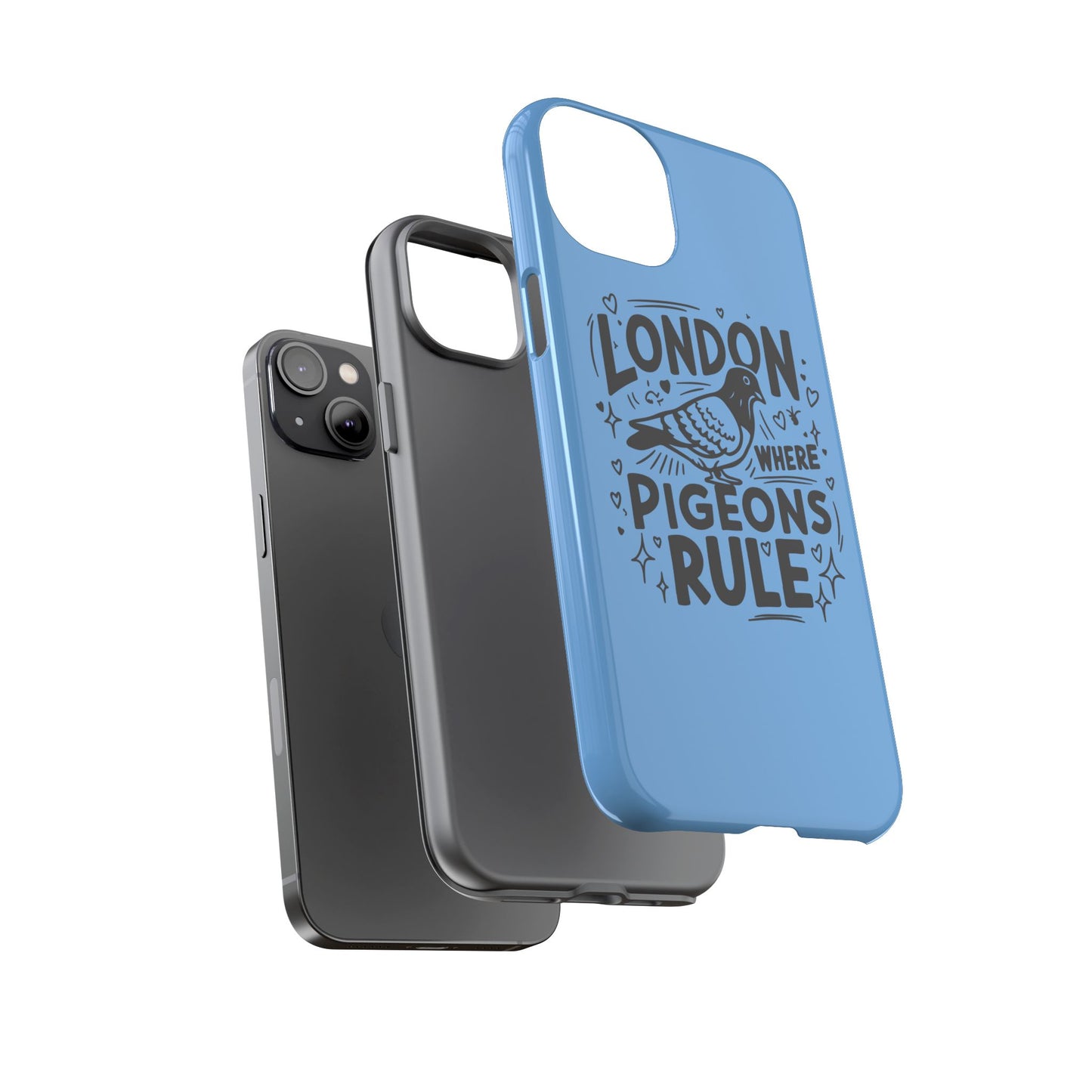 London Pigeon Phone Case, Urban Art Accessory, Tough Phone Cover, Gift for Bird Lovers, London Souvenir, Unique Cell Phone Case