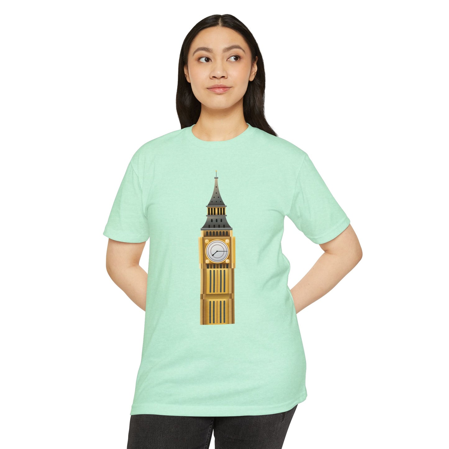 Unisex CVC Jersey T-shirt - London's Landmark - The Iconic Clock Tower