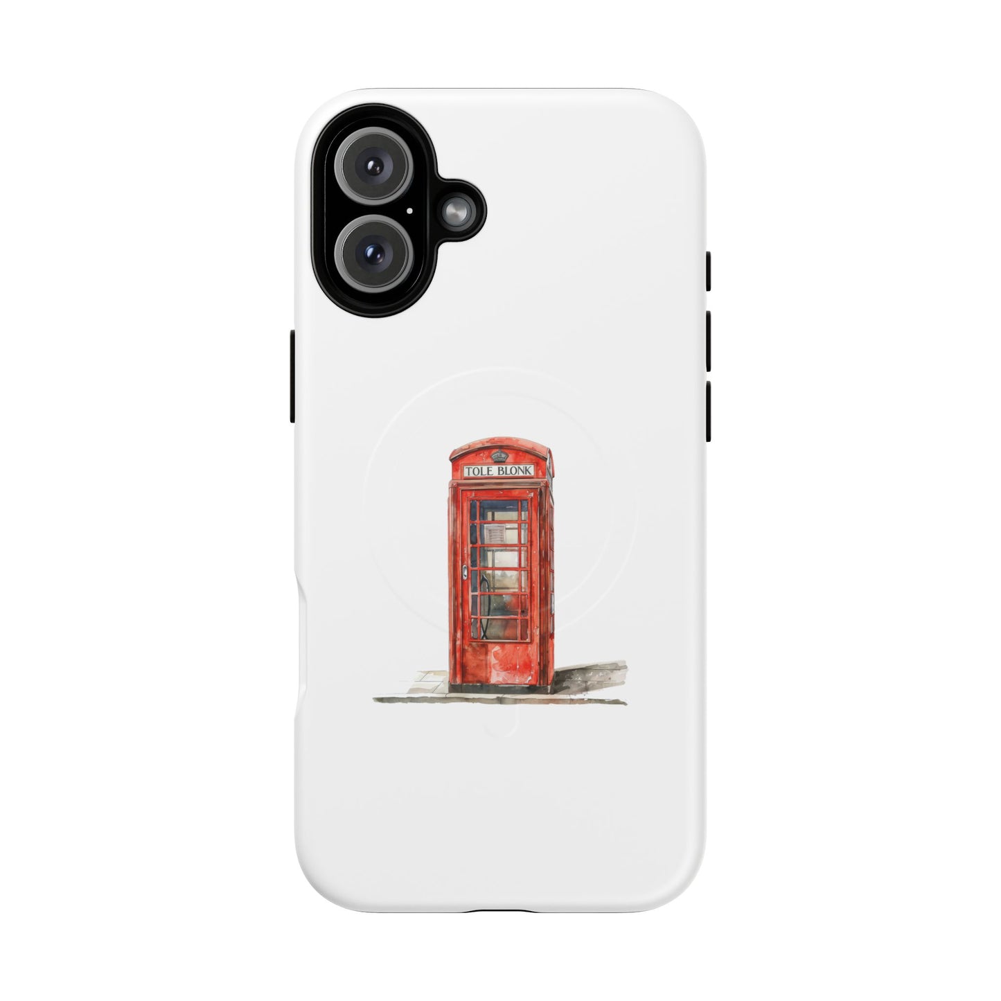 Classic London Phone Booth Magnetic Case, Tough Phone Cases, Gift for Travelers, Unique Phone Accessories, Personalized Phone Protection