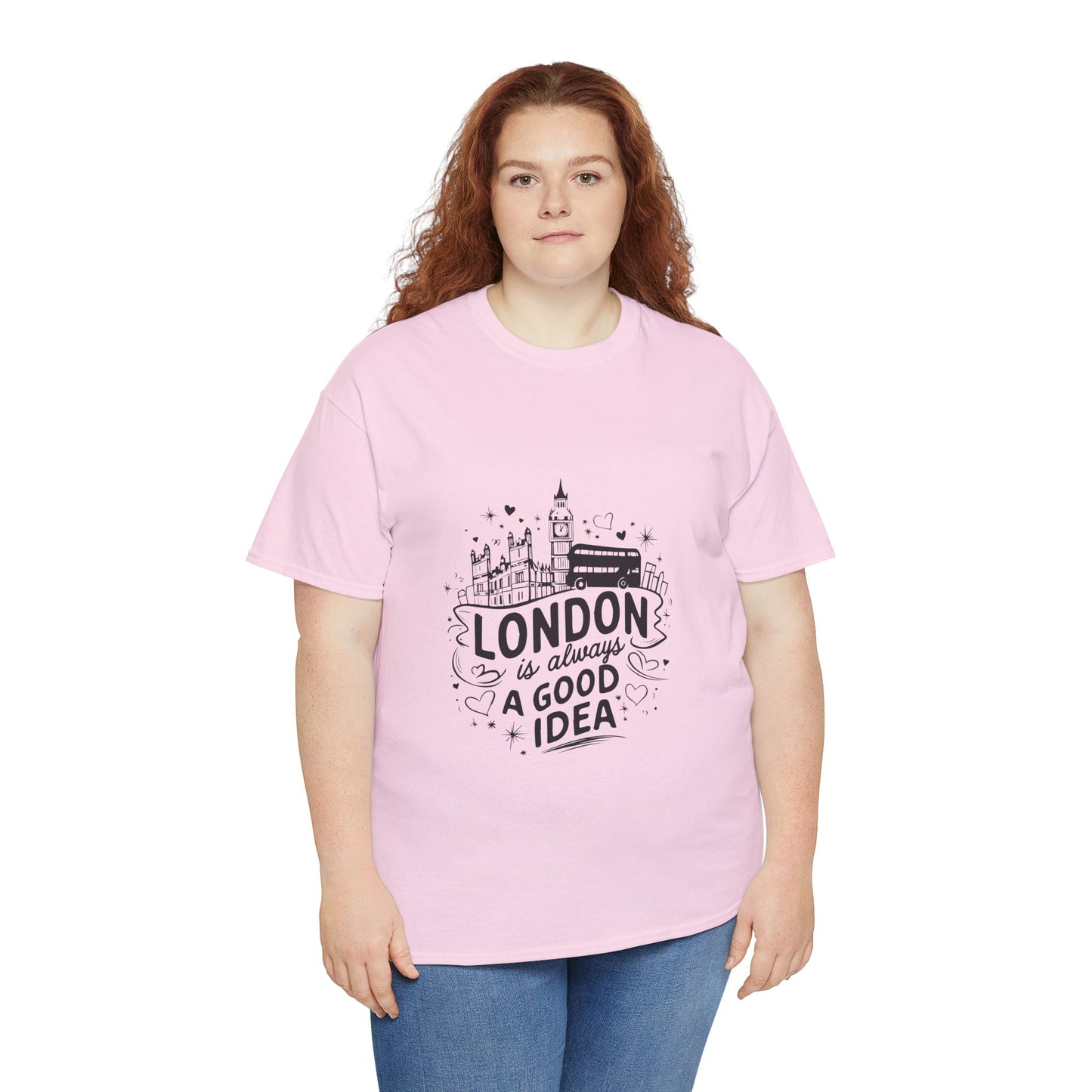 Unisex Heavy Cotton Tee - London is always a good idea