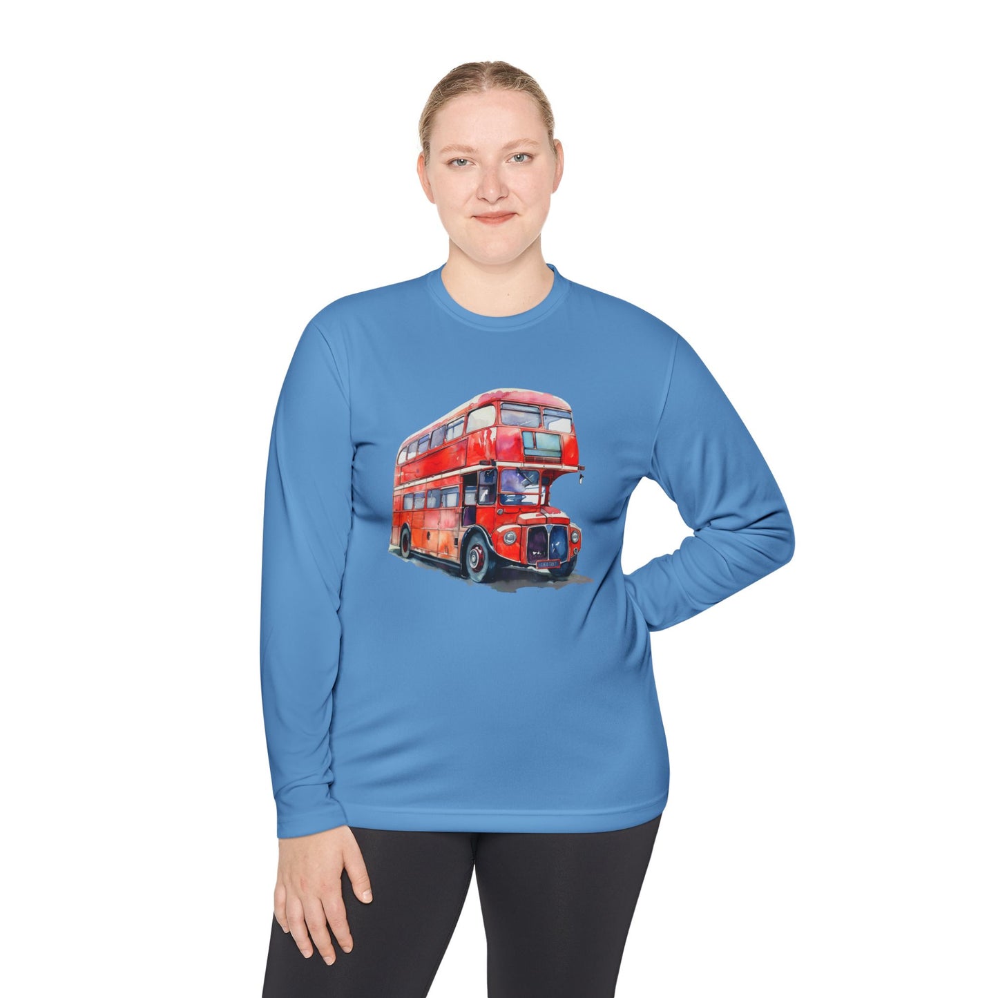 Unisex Lightweight Long Sleeve Tee - London Transport English Bus