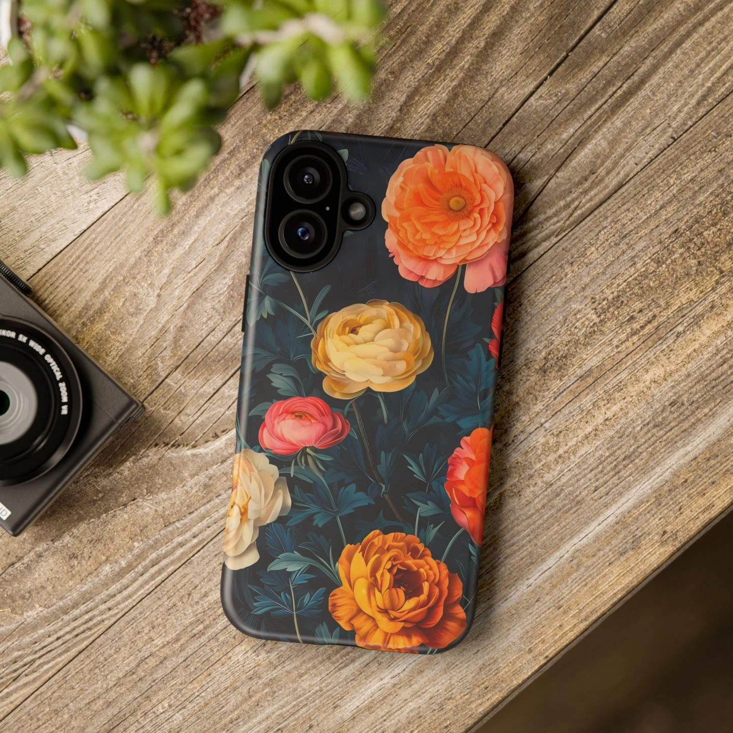 Floral Phone Case - Tough Cases, Stylish Protection, Gift for Flower Lovers, Customizable Cover, Floral Design Mobile Accessory