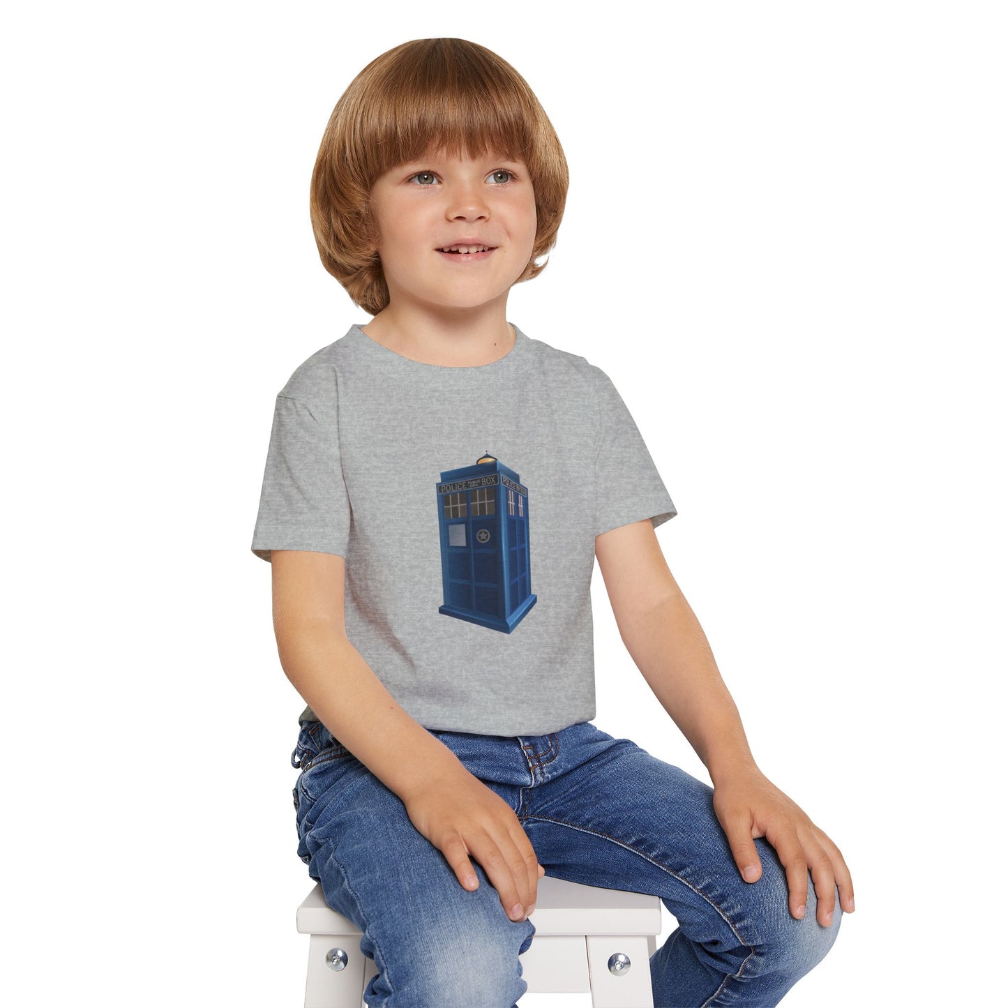 Whimsical TARDIS Toddler T-Shirt - Perfect for Little Whovians!