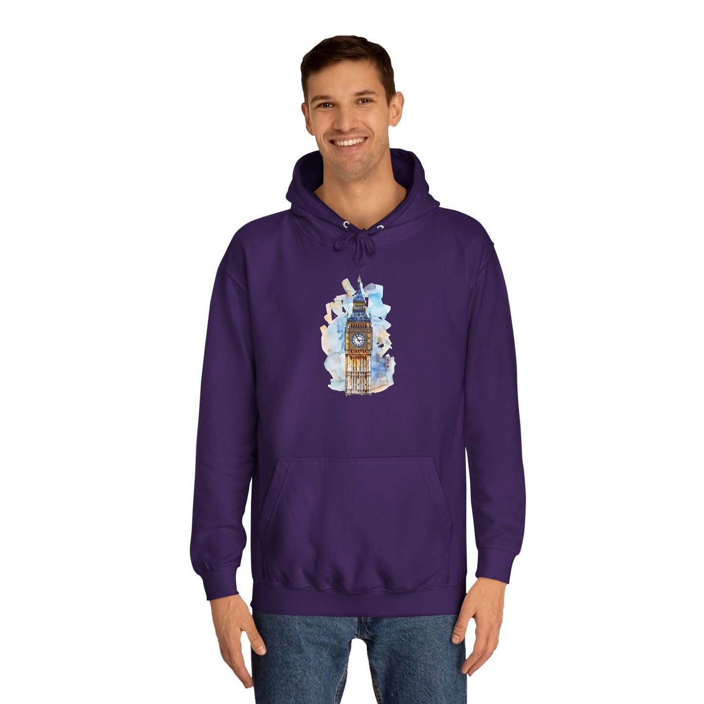 Unisex College Hoodie - London’s Pride - The Big Ben Tower
