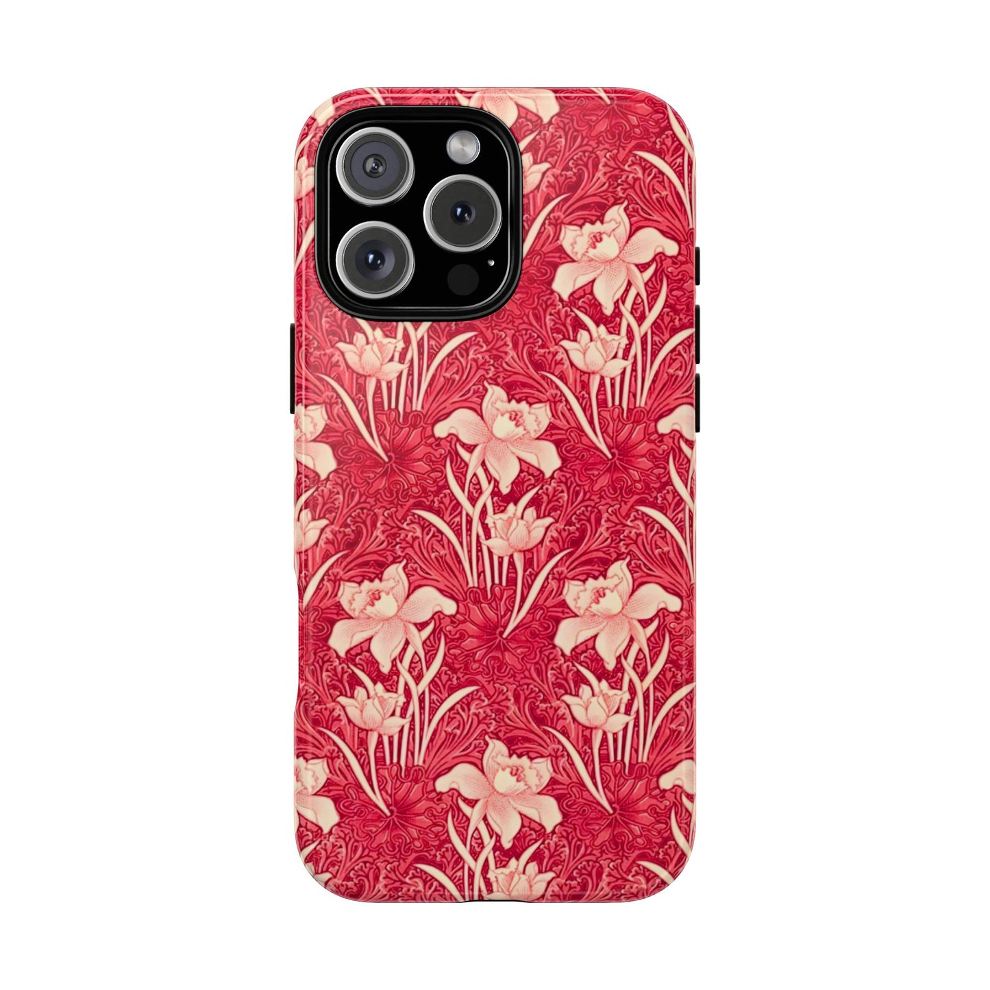 Floral Tough Phone Case - Durable, Stylish Accessory, Perfect Gift for Her, Floral Pattern, Customizable, Ideal for Daily Use