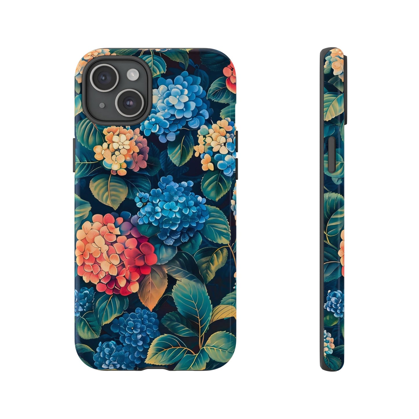 Floral Phone Case, Stylish Tough Case for Gardener Gift, Flower Lover Accessory, Pretty Floral Design, Protective Case