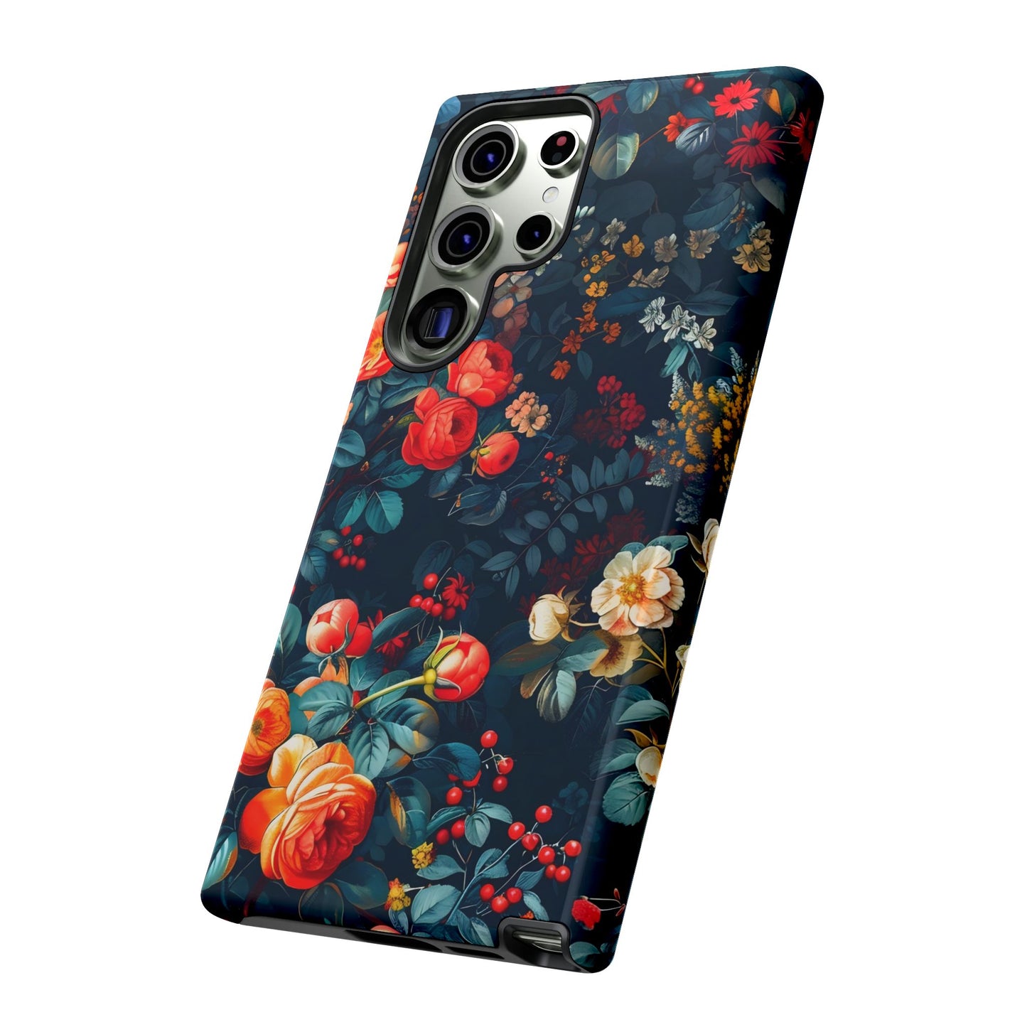 Floral Phone Case - Tough Cases, iPhone Protection, Elegant Floral Design, Gift for Her, Stylish Tech Accessory