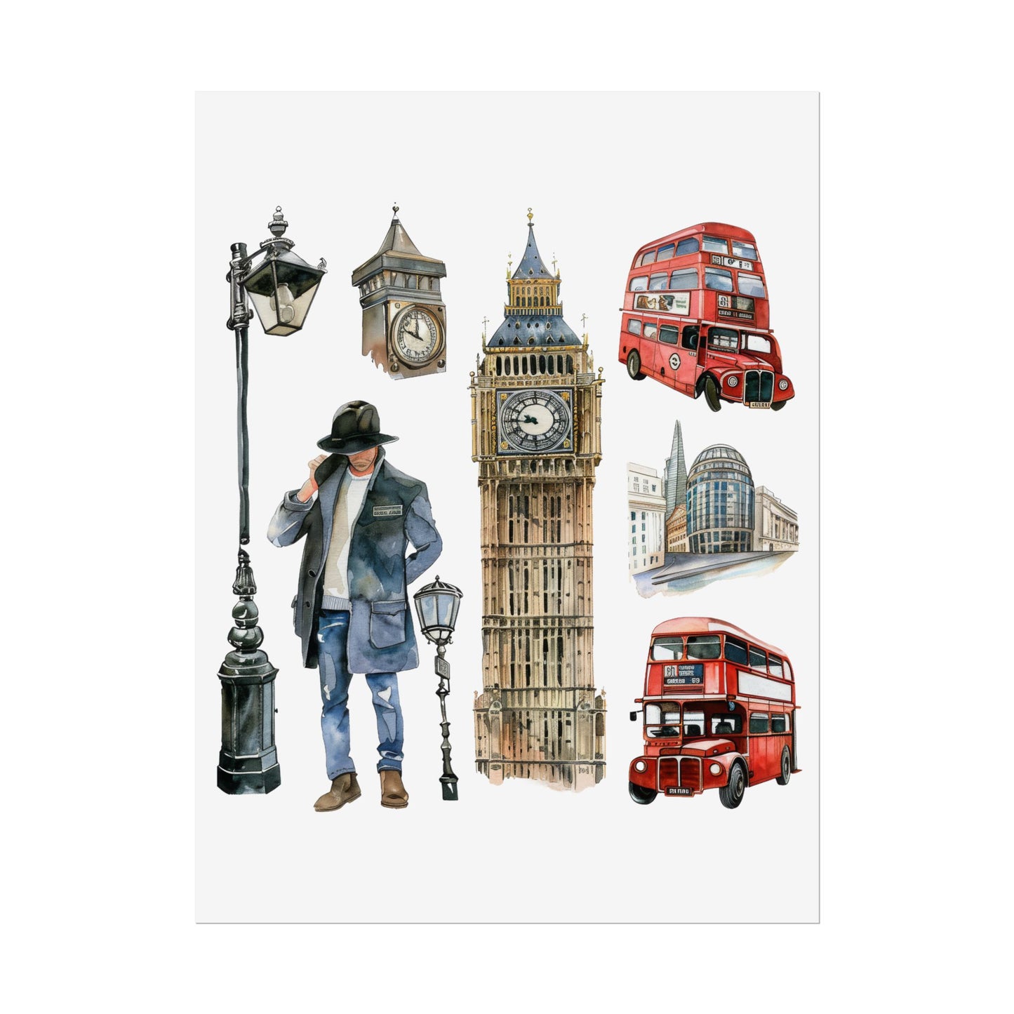 London themed Rolled Posters