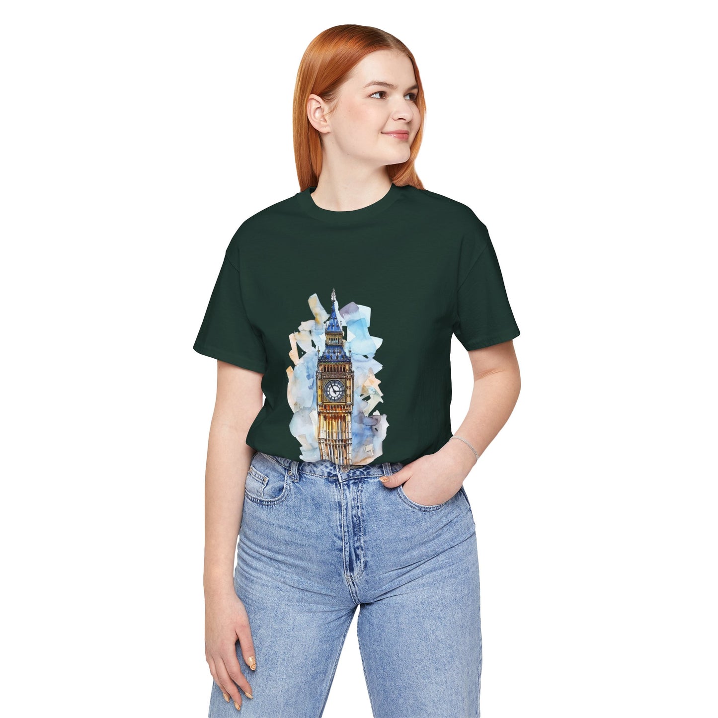 Unisex Jersey Short Sleeve Tee - Iconic Big Ben Clock Tower Design