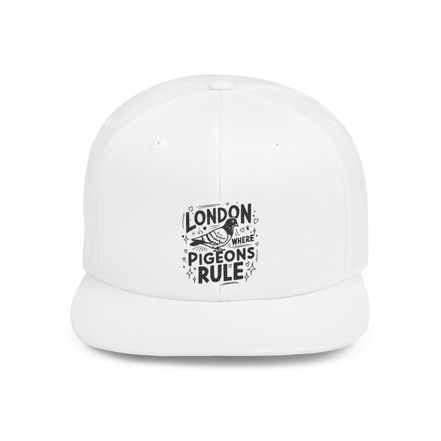 London Pigeons Rule Snapback Hat | Urban Style Cap, Hip Hop Apparel, Gift for Bird Lovers, Streetwear Accessory, Unisex Headwear