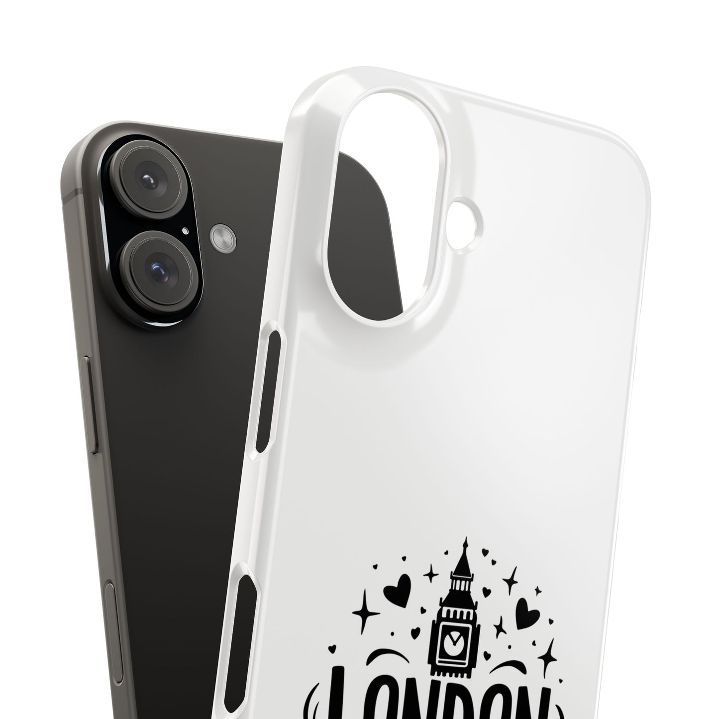 London-Inspired Slim Phone Case, Travel Gift, Custom Phone Cover, Unique Mobile Accessory, London Souvenir, Ideal for Tourists