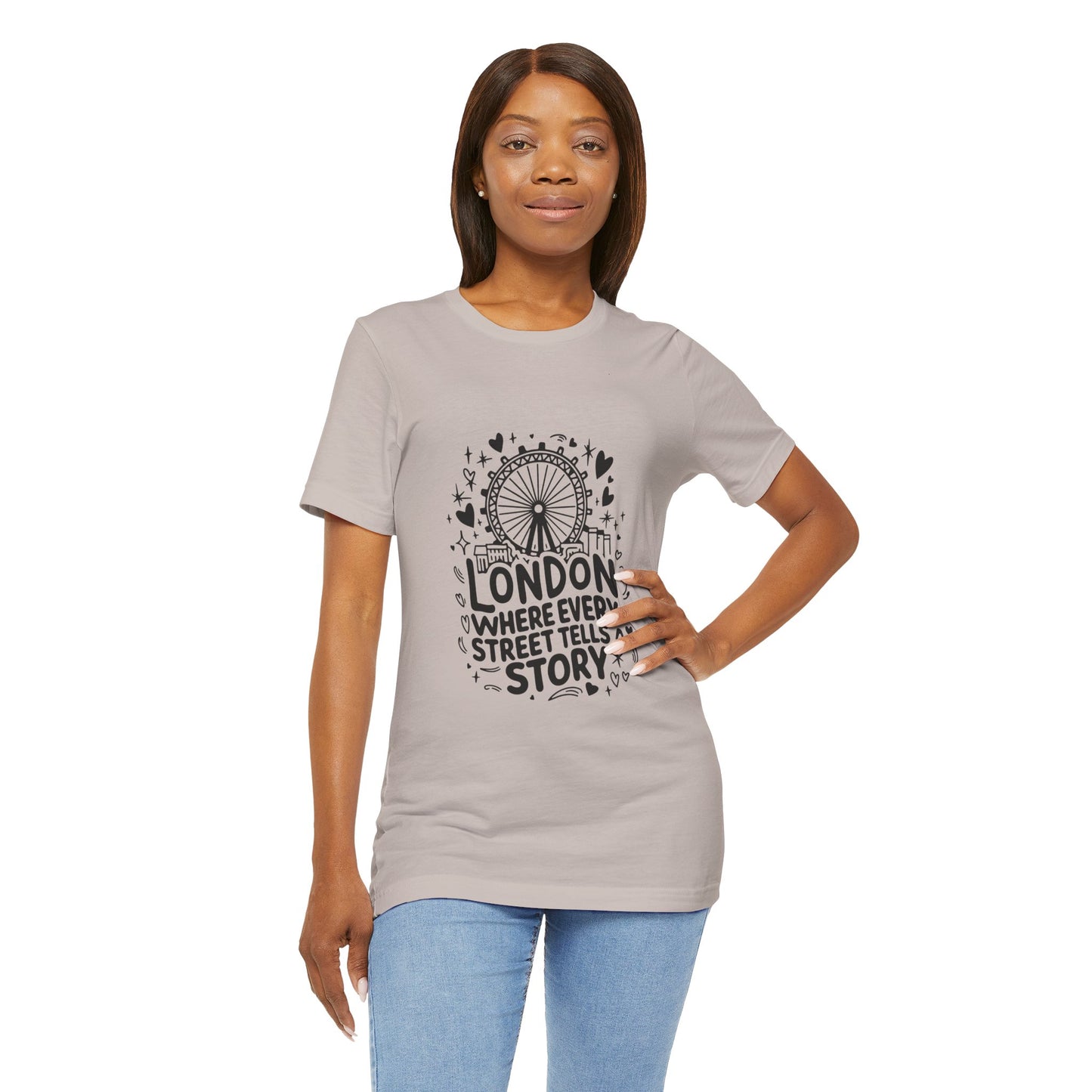 Unisex Jersey Short Sleeve Tee - London's Story Telling Street