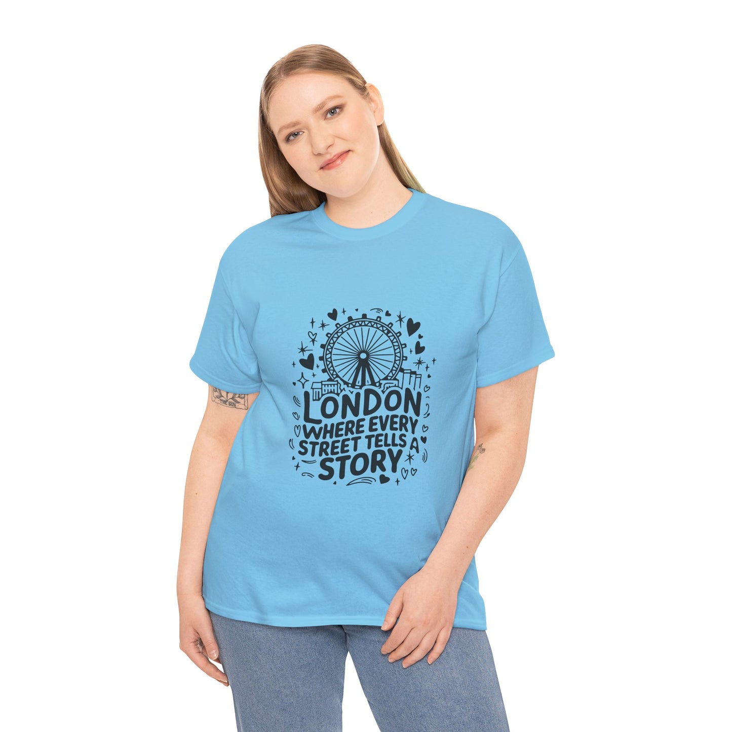 Unisex Heavy Cotton Tee - London's Story Telling Streets