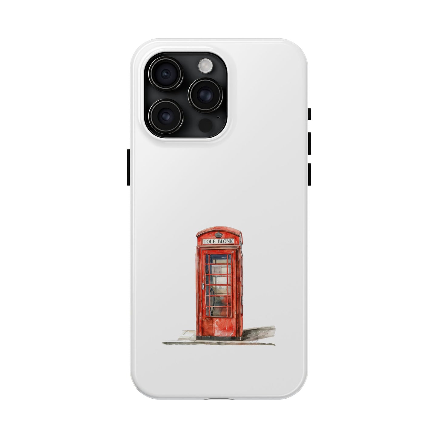 Vintage London Phone Booth Tough Phone Case - Durable and Stylish Protection