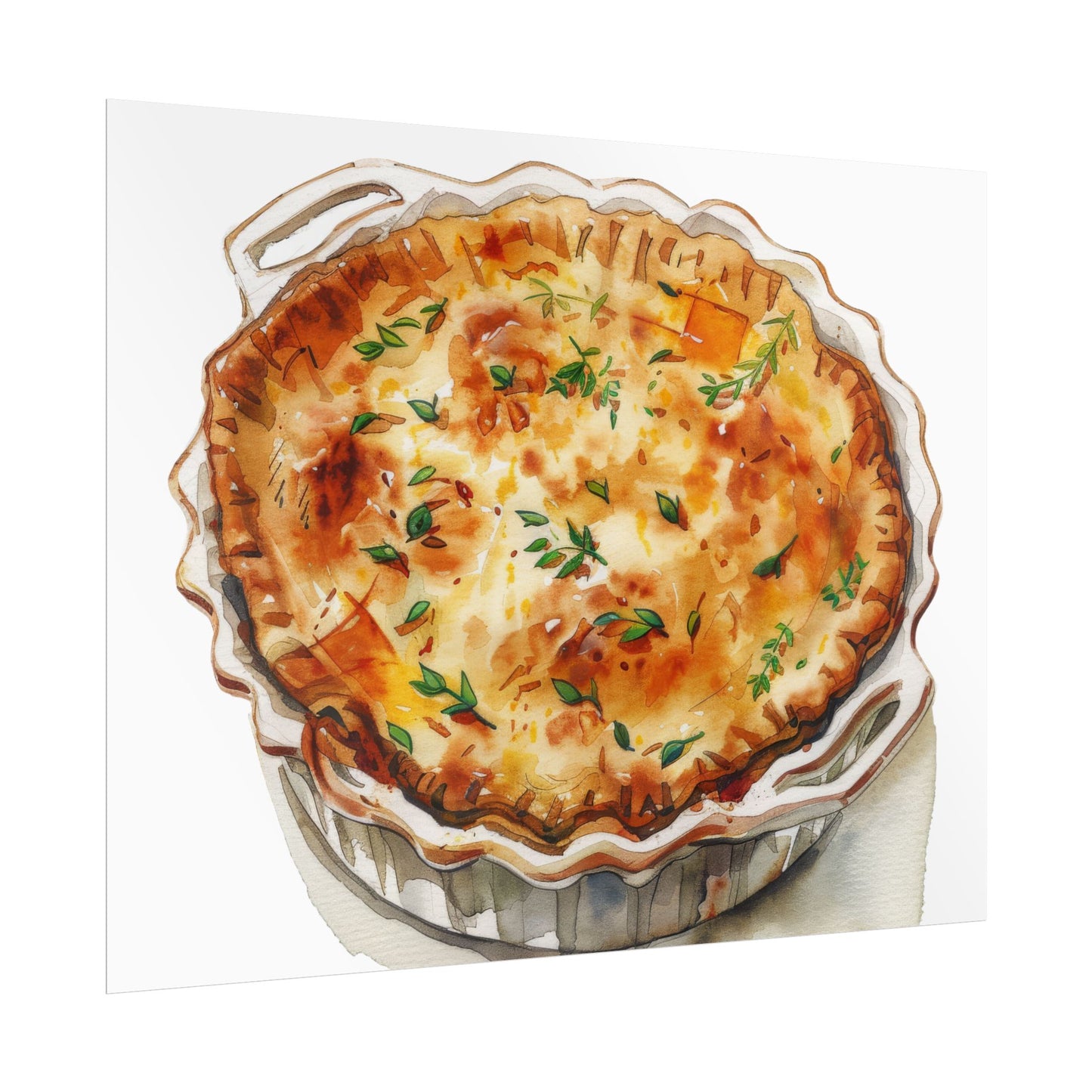 Delicious Quiche Rolled Posters for Kitchen Decor, Culinary Art, Foodie Wall Art, Gift for Chefs, Cooking Enthusiasts, Home Decor