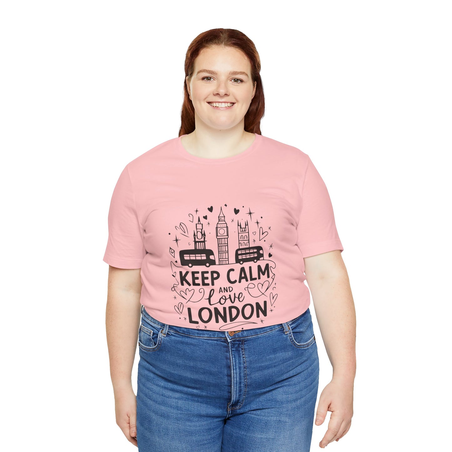 Unisex Jersey Short Sleeve Tee - Keep Calm and love London