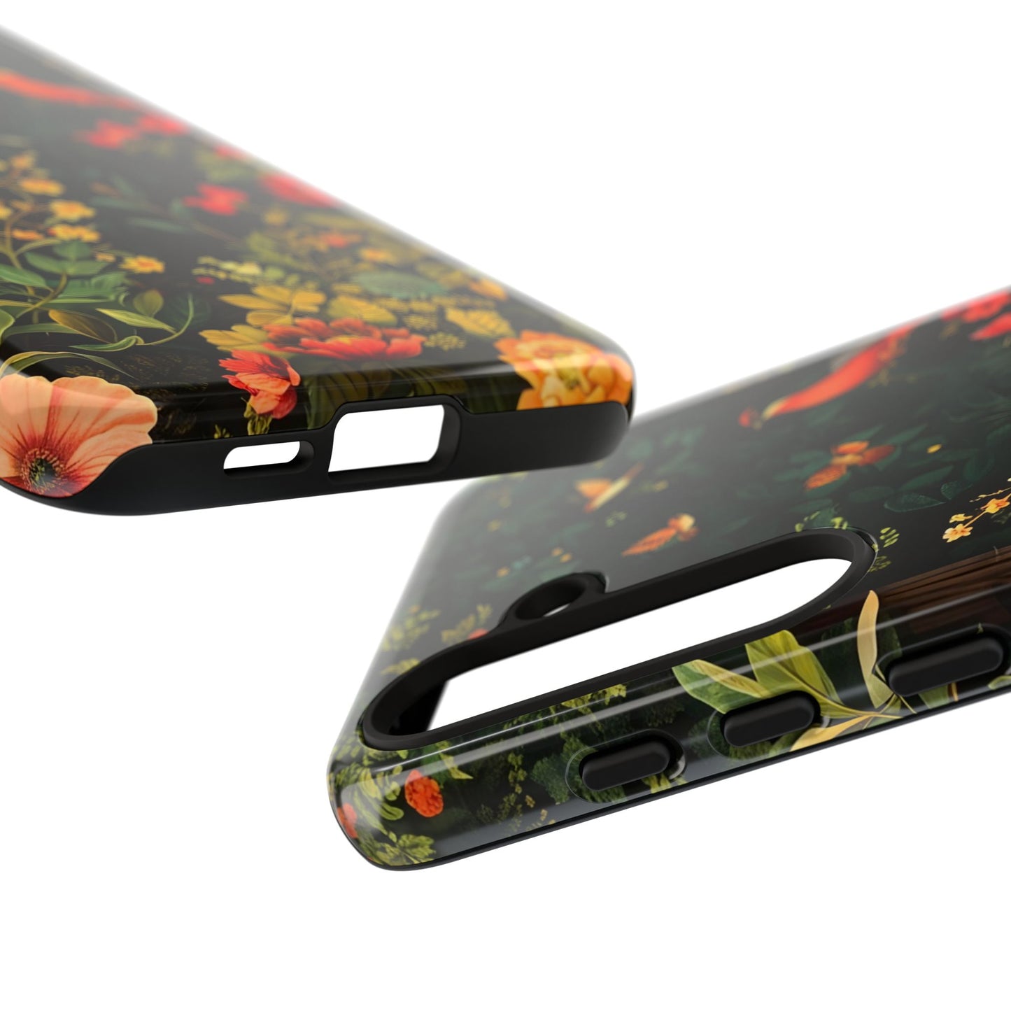 Floral Tough Phone Case, Nature-Inspired Design, Ideal for Garden Lovers, Gift for Birthdays, Christmas, Eco-Friendly Accessory