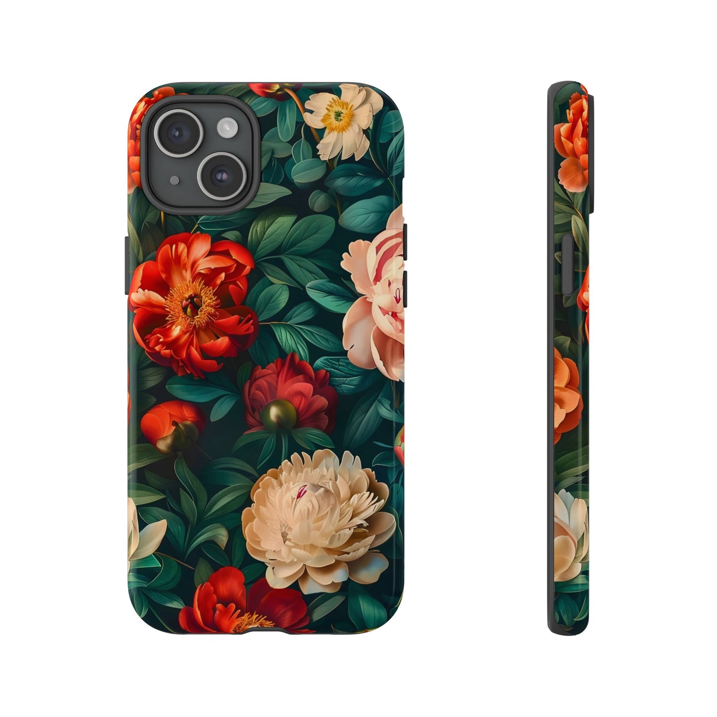 Floral Phone Case - Tough Cases, Vibrant Protection, Gift for Her, Cute Floral Design, Trendy Accessory, Perfect for Spring