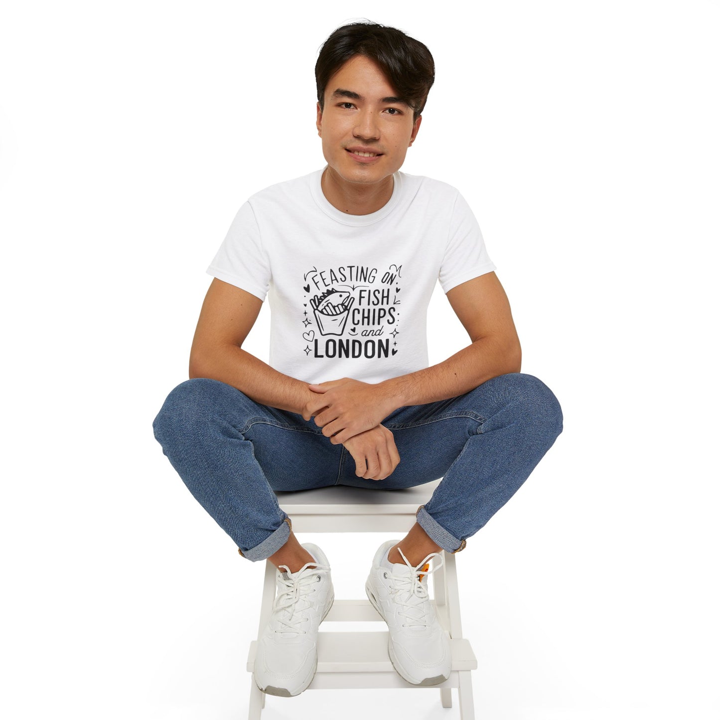 Unisex Ultra Cotton Tee - Fish chips and London