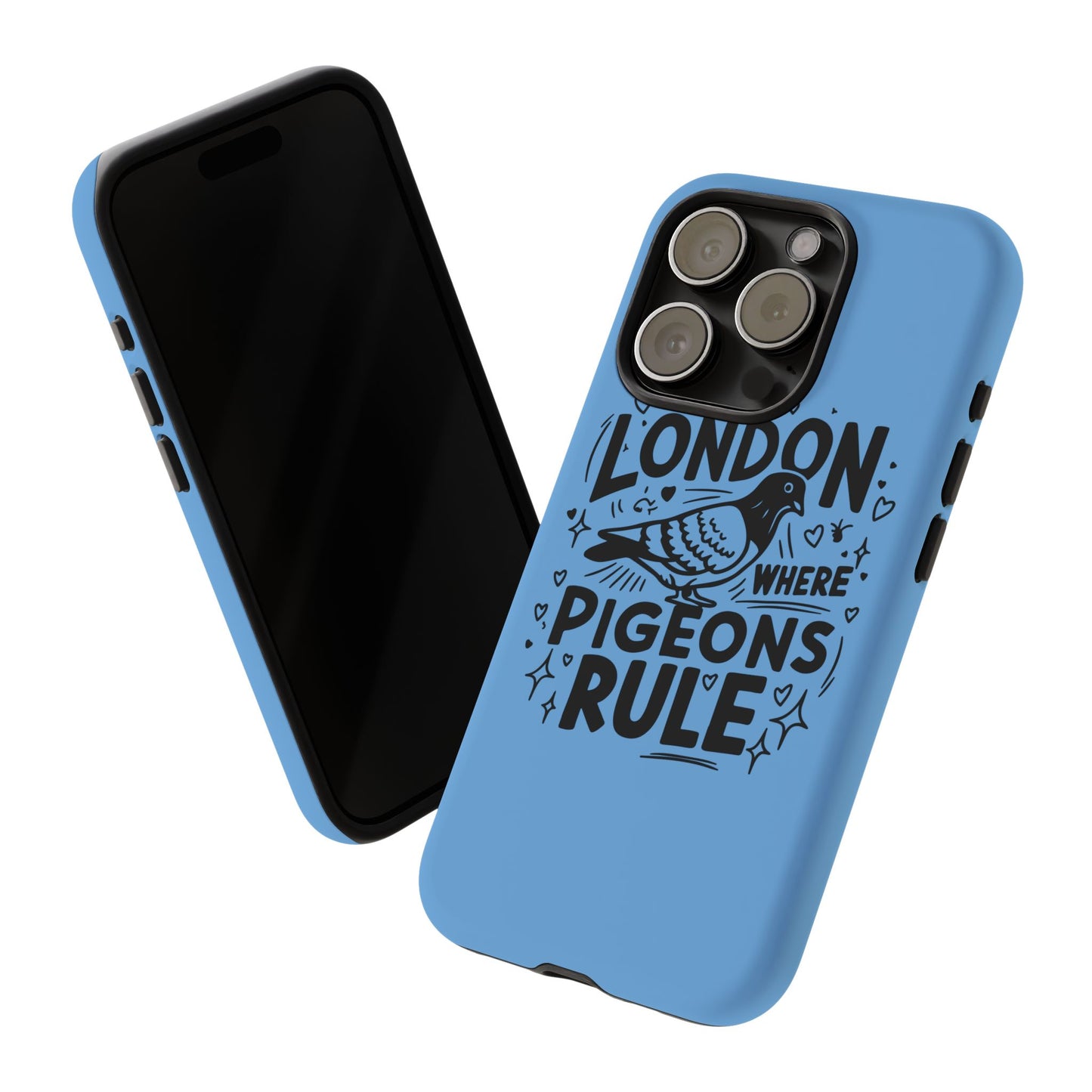 London Pigeon Phone Case, Urban Art Accessory, Tough Phone Cover, Gift for Bird Lovers, London Souvenir, Unique Cell Phone Case