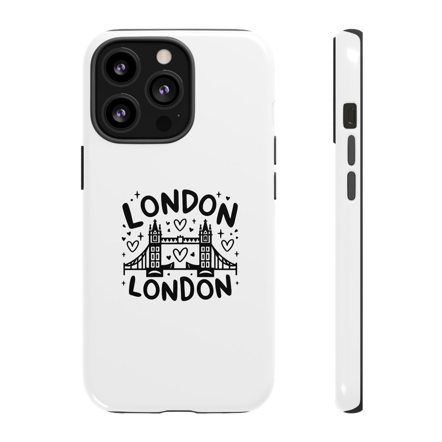 London-Themed Tough Phone Case - Chic & Stylish Protection