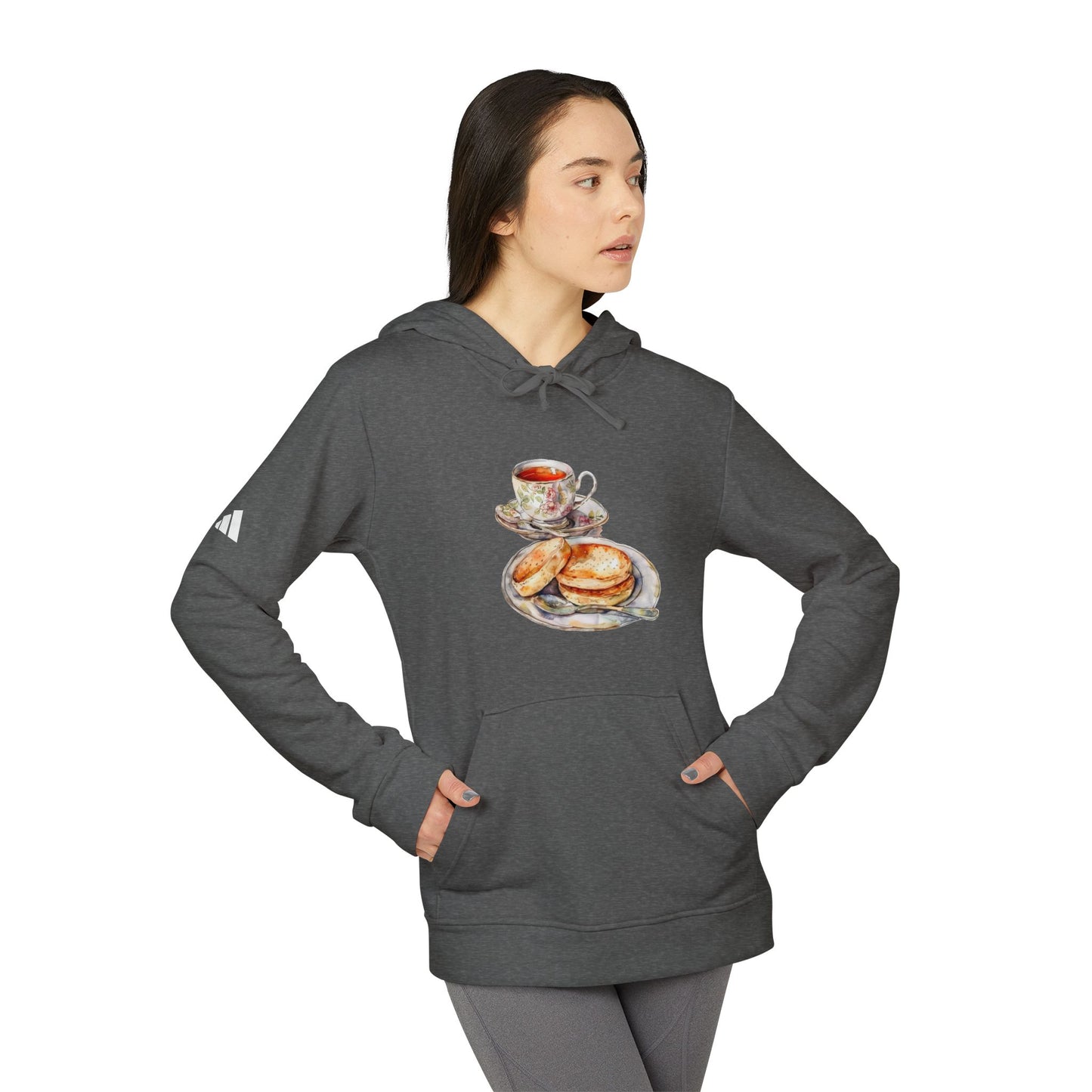 adidas Unisex Fleece Hoodie - A Taste of the Crown - British Royal Food Heritage