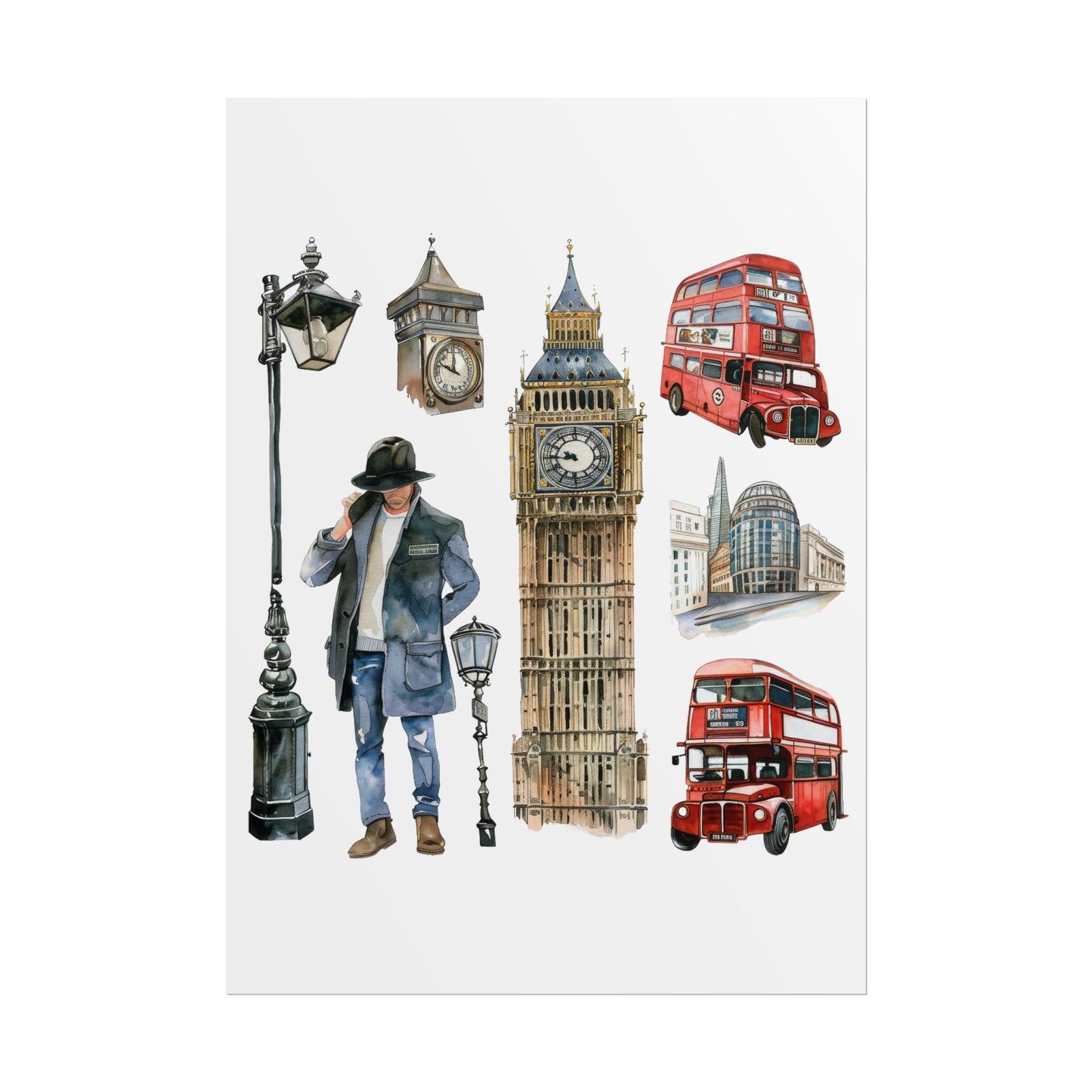 London themed Rolled Posters